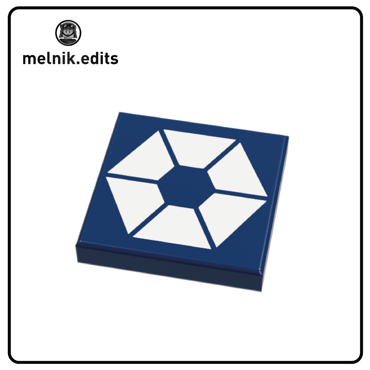 LEGO® 2x2 Tile Seperatists dark blue – Hall of Bricks