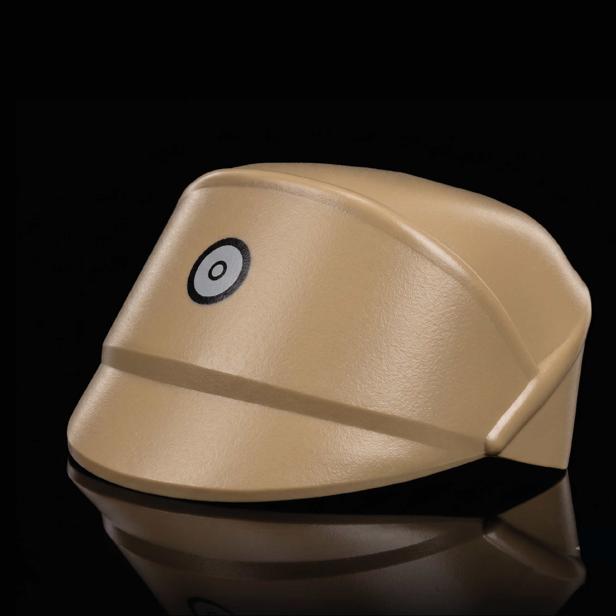 HoB Kepi Imperial Officer Hat with Disc Logo Dark Tan