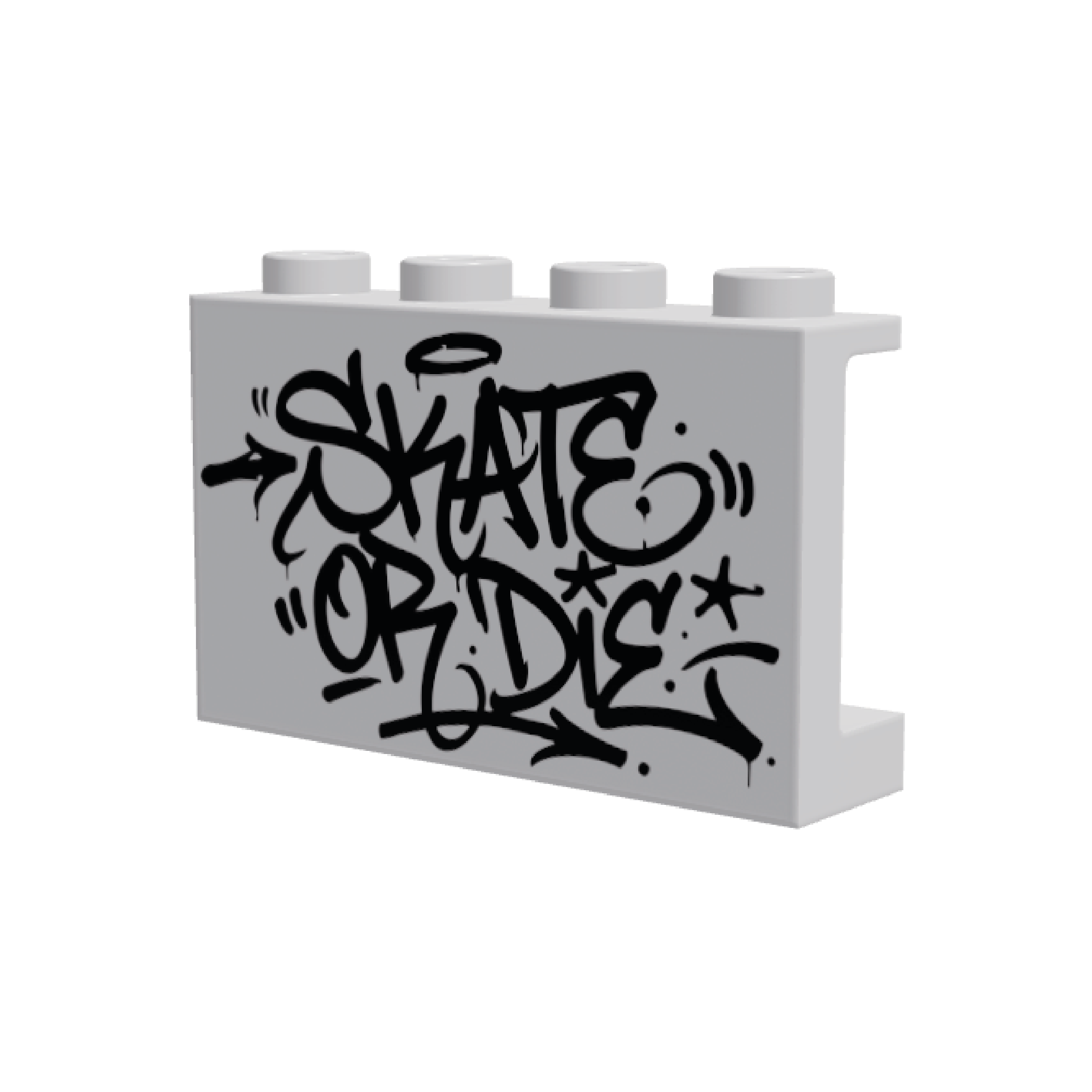 1x4x2 HoB Custom Panel - Graffiti Tag Skate or Die
