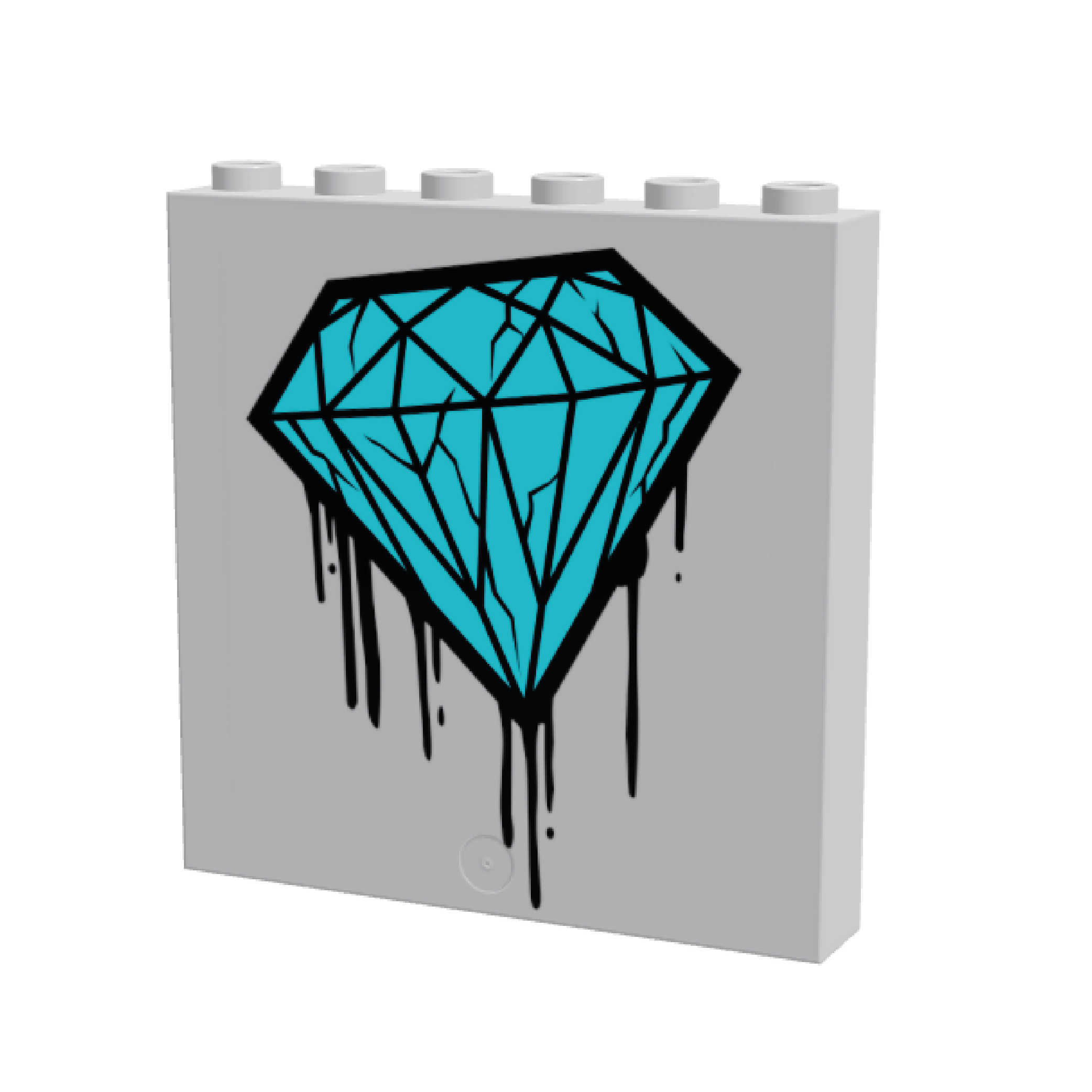 1x6x5 HoB Custom Panel - Wall Art Graffiti Diamond