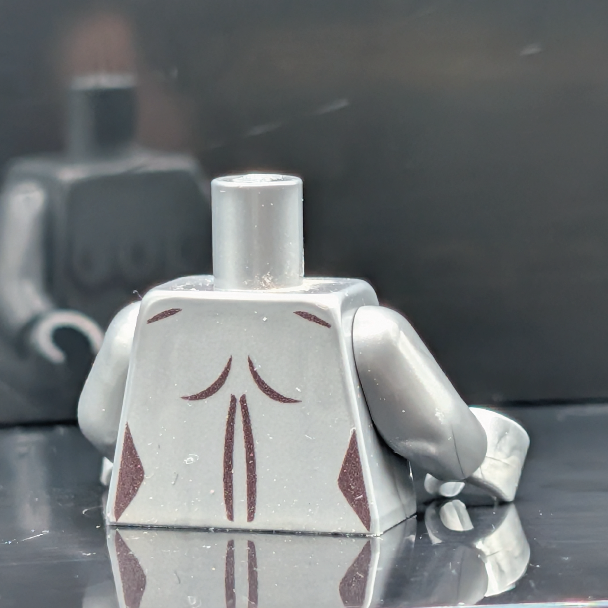 HoB Custom Torso - Triple Boobies Robotic Flat Silver