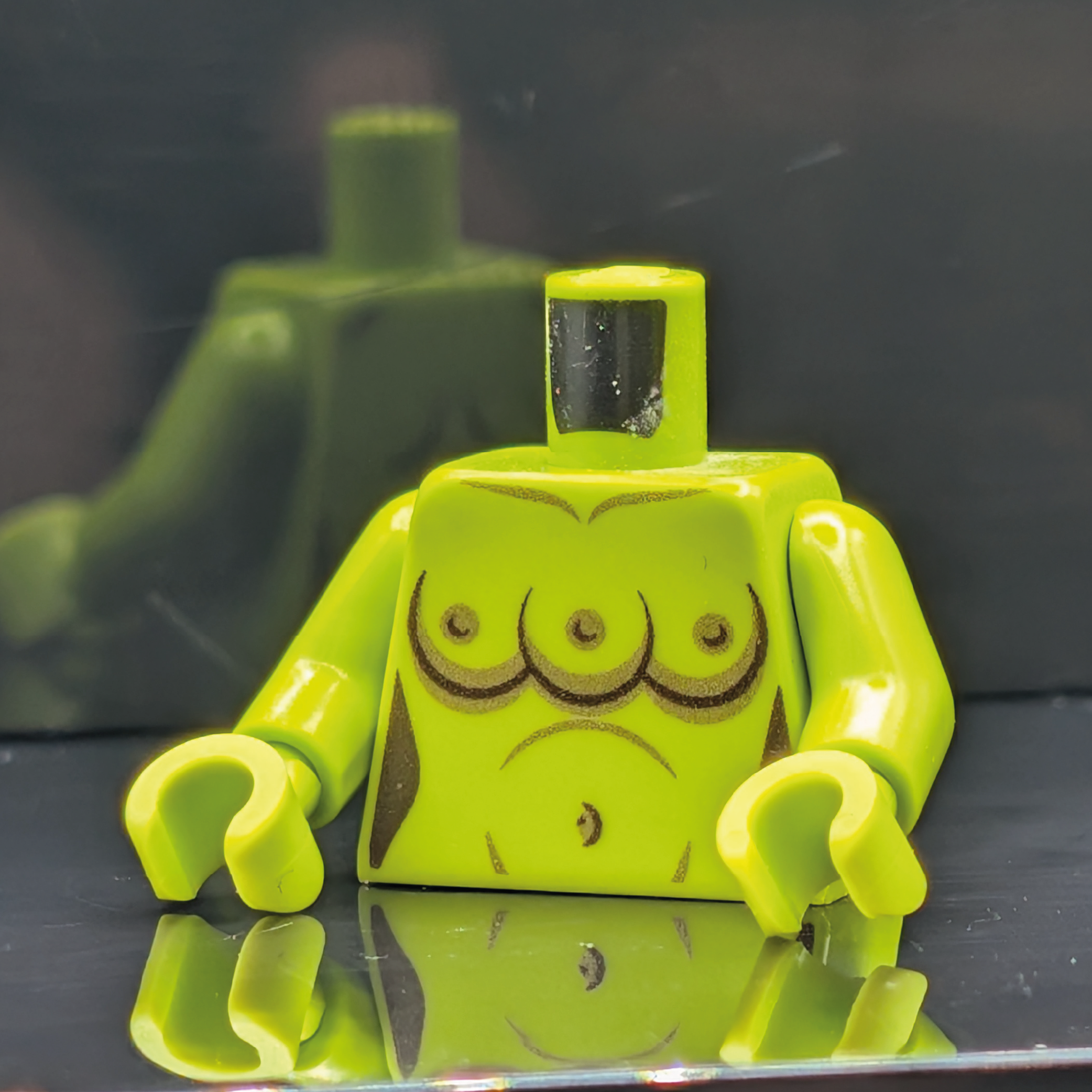 HoB Custom Torso - Triple Boobies Twilek Lime