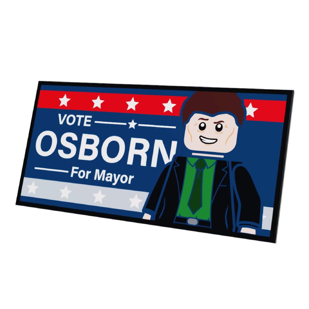 Super Heroes 8x16 Tile Vote Osborn for Mayor – Hall of Bricks