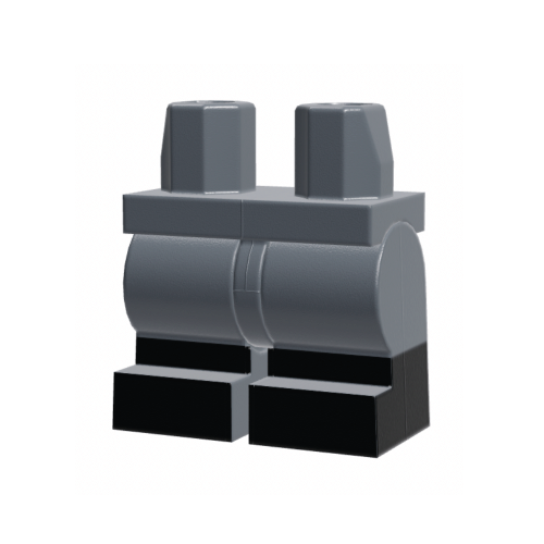 LEGO Medium Legs with Printed Black Boots Hall of Bricks