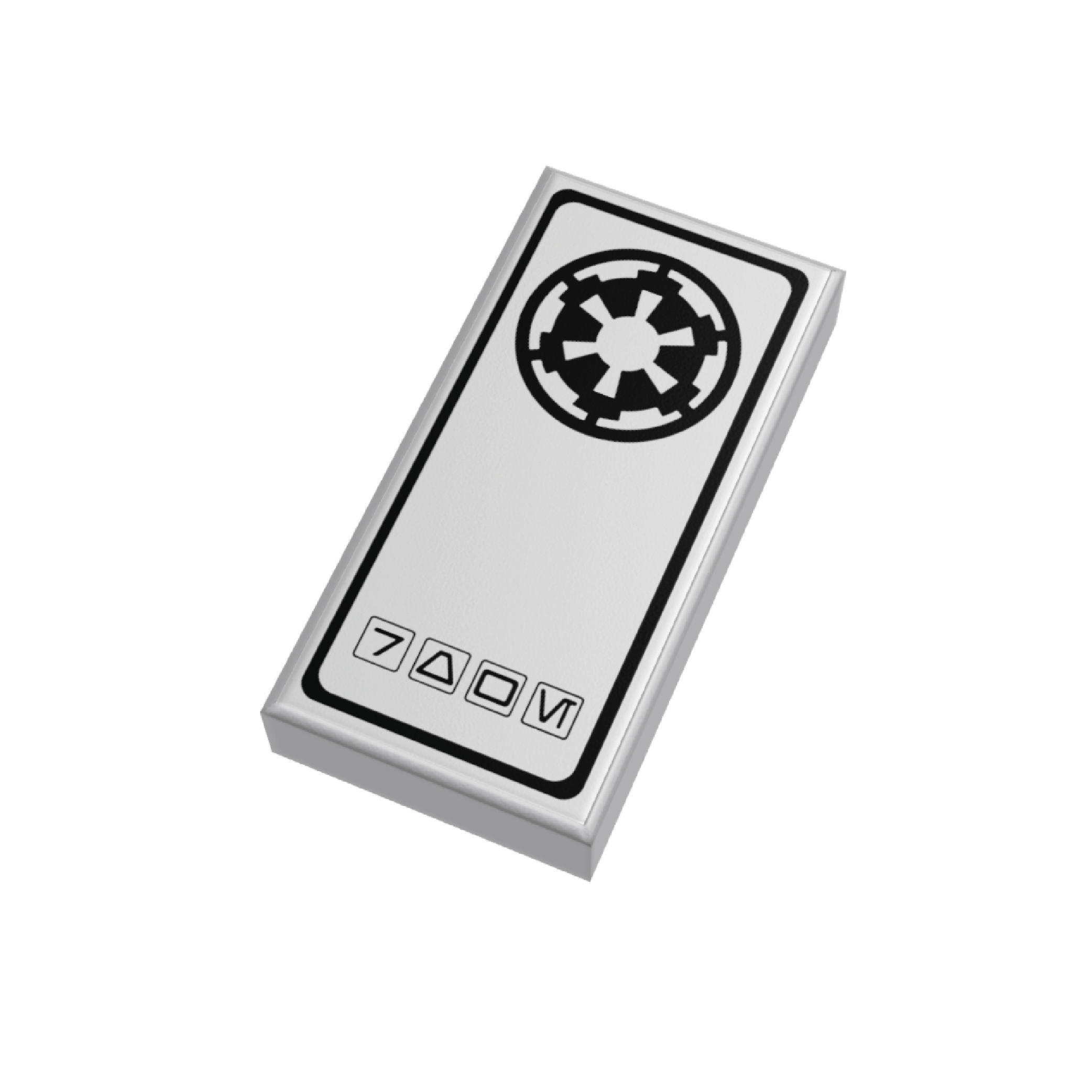 1x2 Tile Metallic Silver SW Credits