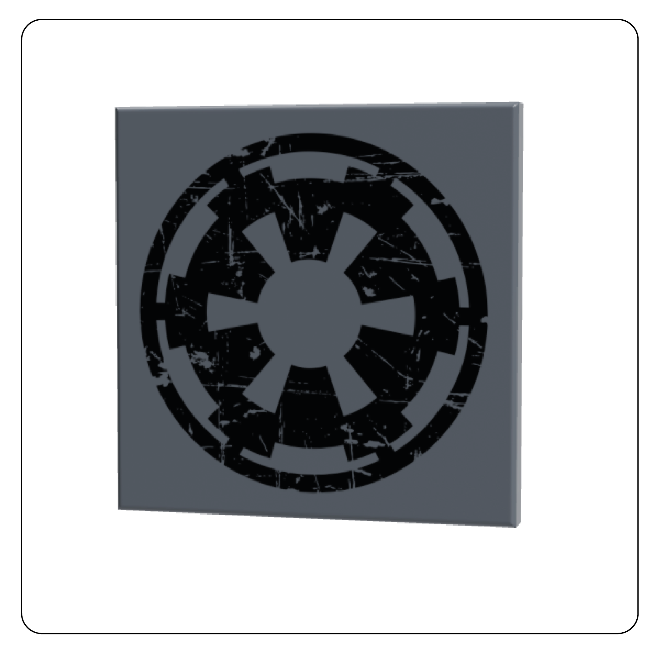 SW Customs - 4x4 Tile Imperial Logo Weathered