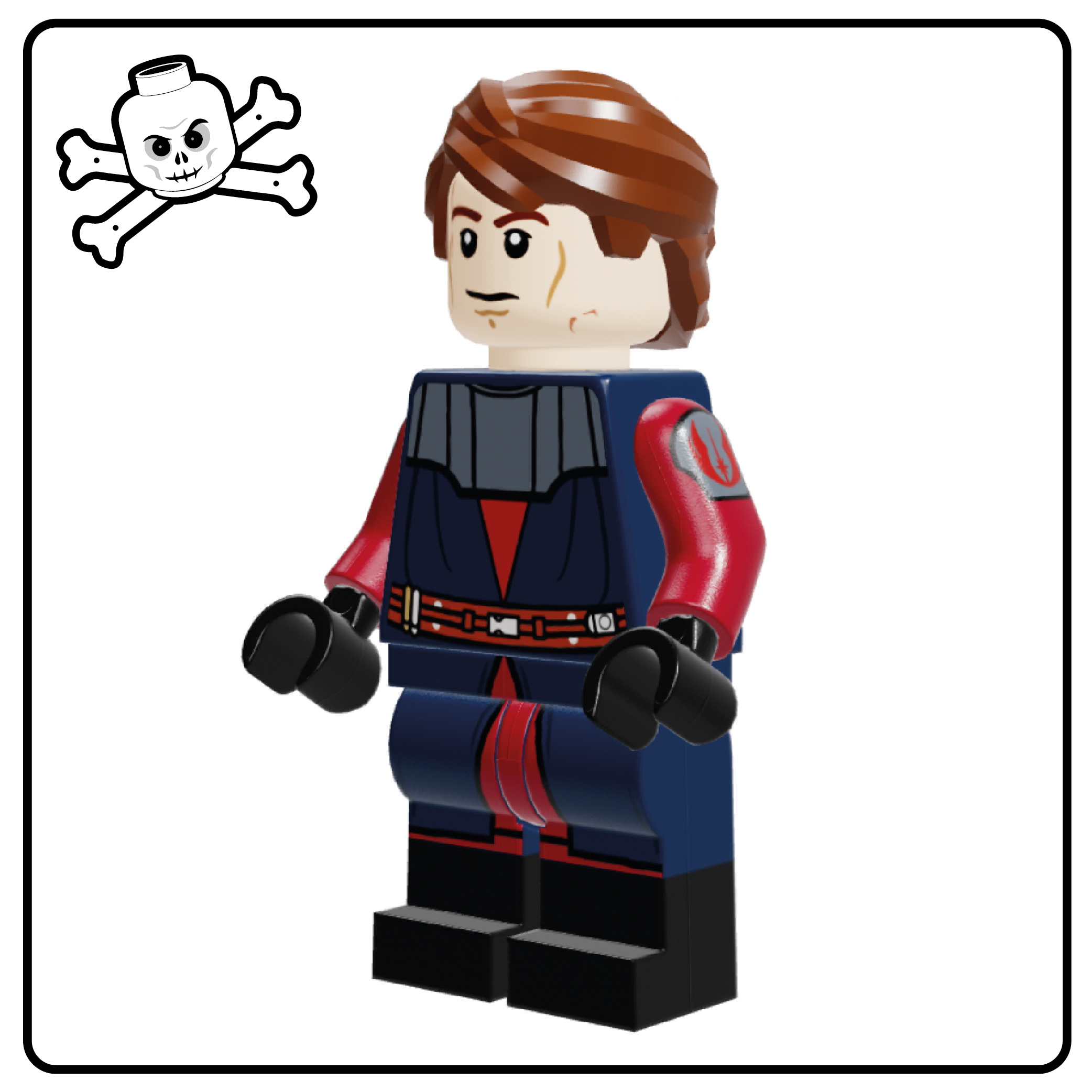 SW Customs Anakin TWC Outfit Minifigure Hall of Bricks