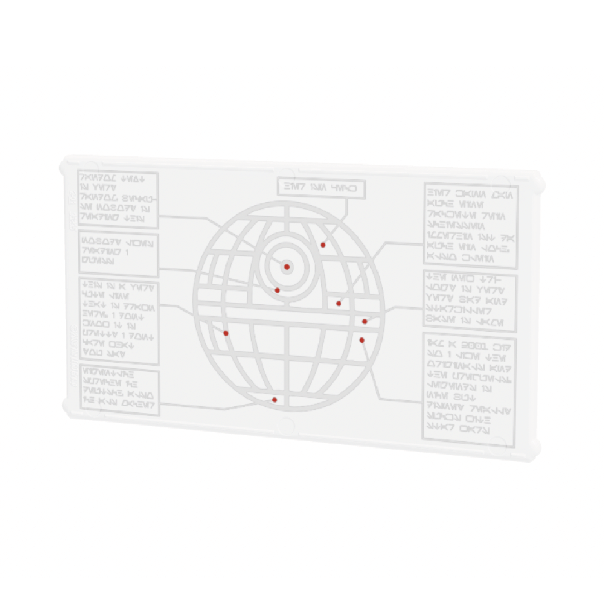 Planos de la Estrella de la Muerte en pantalla de 4x6 diseñados por Brickotar