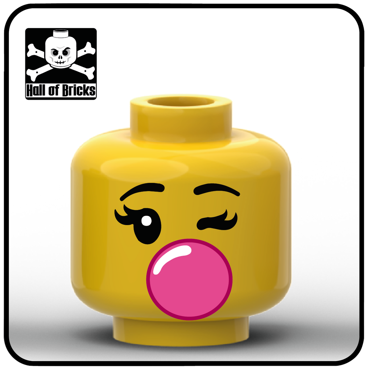 Bubblegum Girl Head Hall of Bricks