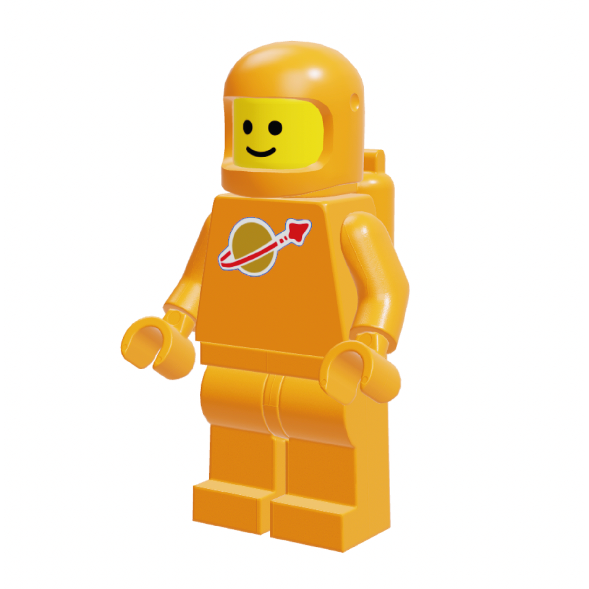 Orange lego spaceman outlet