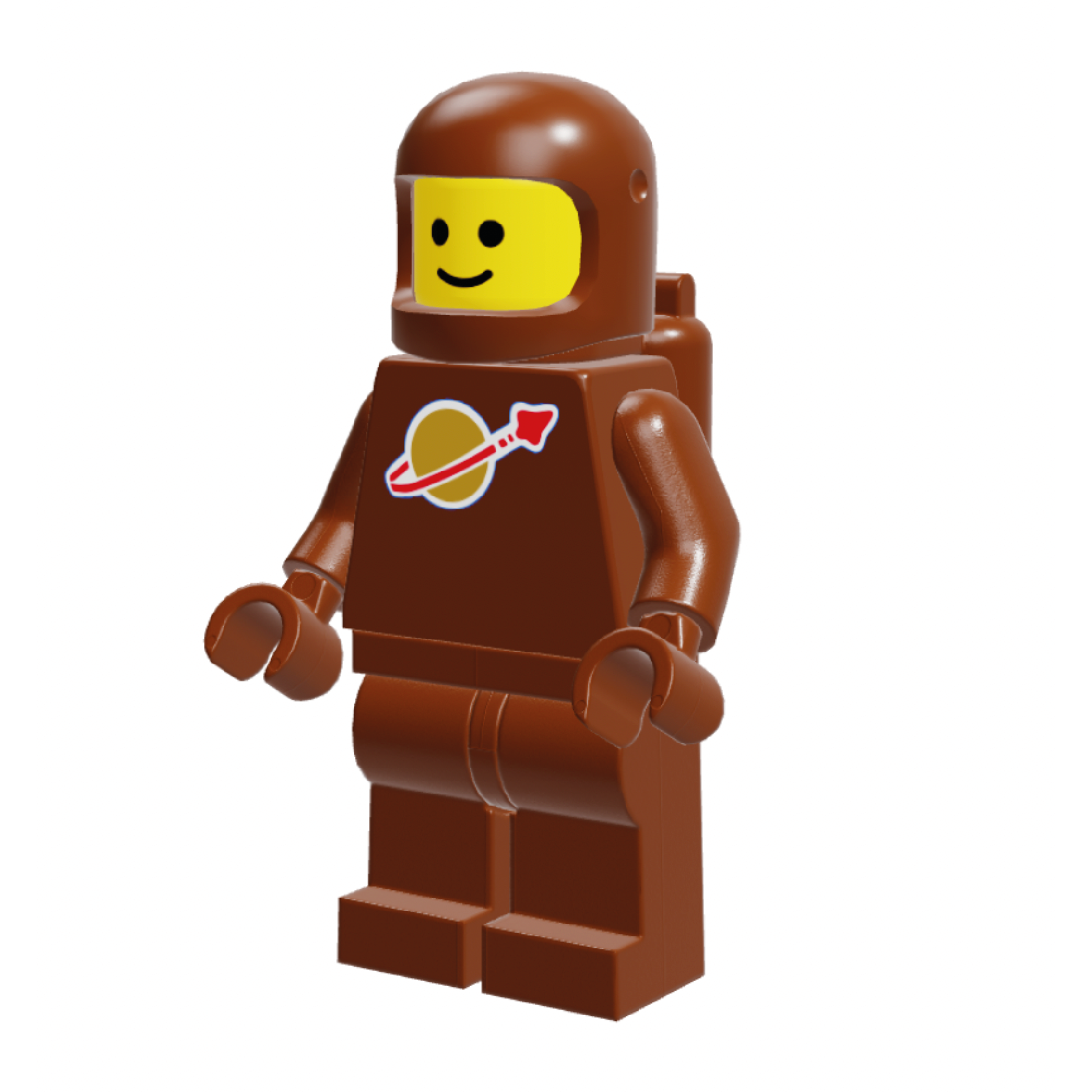 LEGO Minifigure Classic Space Reddish Brown Hall of Bricks