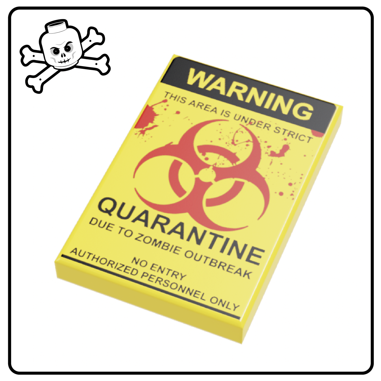LEGO® 2x3 Tile Biohazard Quarantine