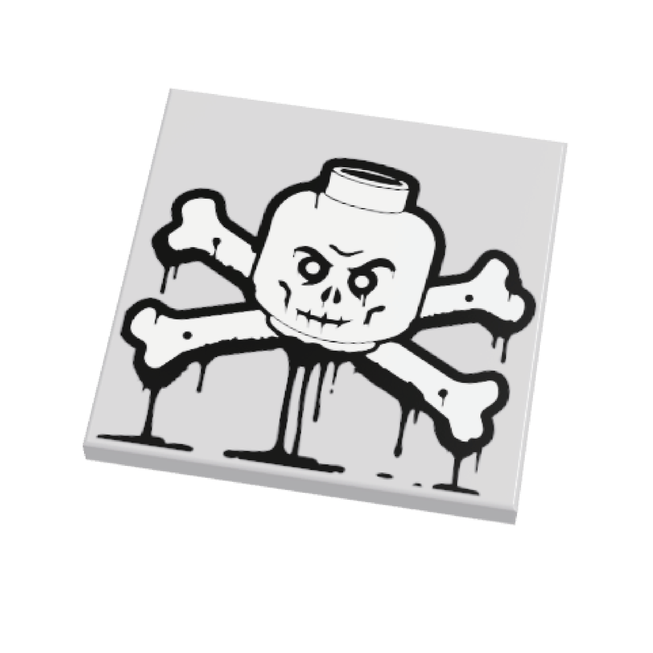 4x4 HoB Custom Tile - Sprayed Skull