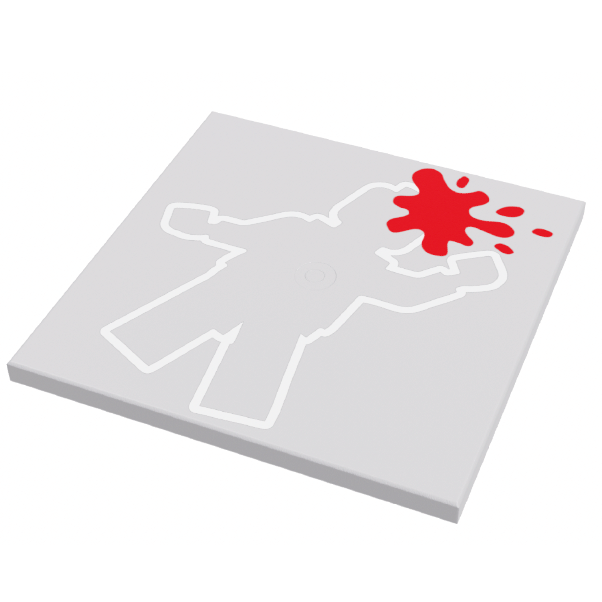 HoB Czsrom 6x6 Tile Crime Scene Light Bluish Gray