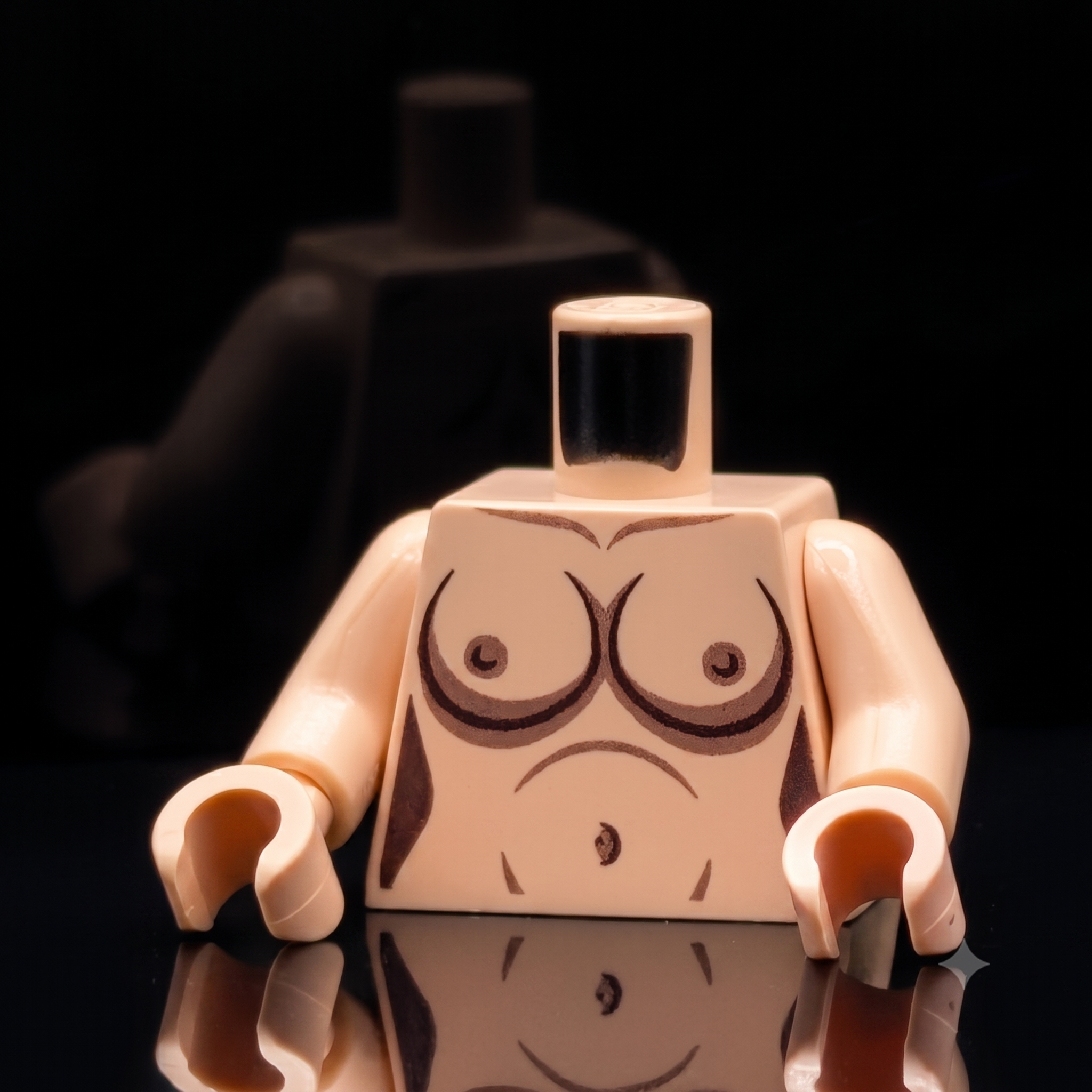 HoB Custom Torso - Boobies XL Light Nougat
