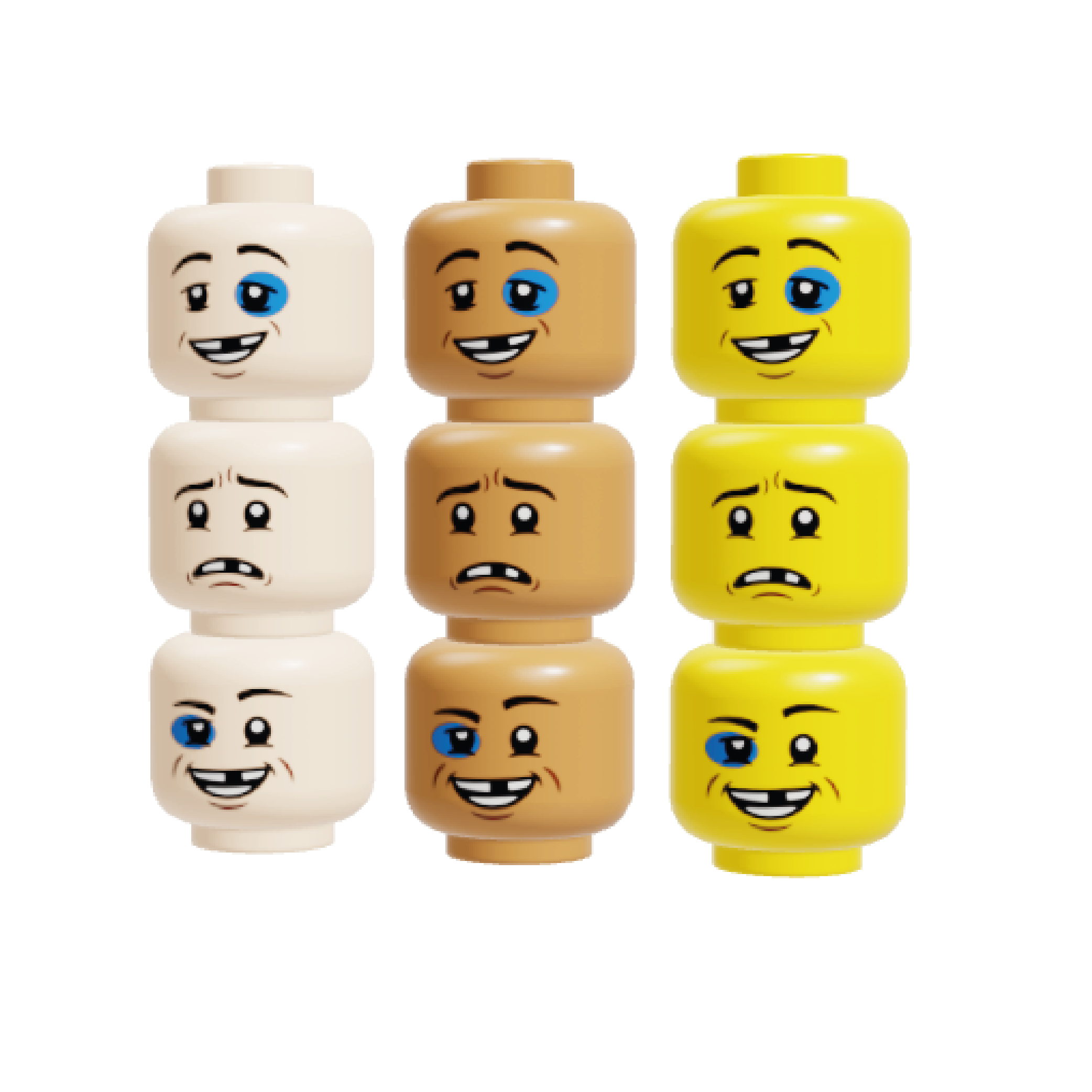 HoB Custom Heads - Brawl Heads 3-pack