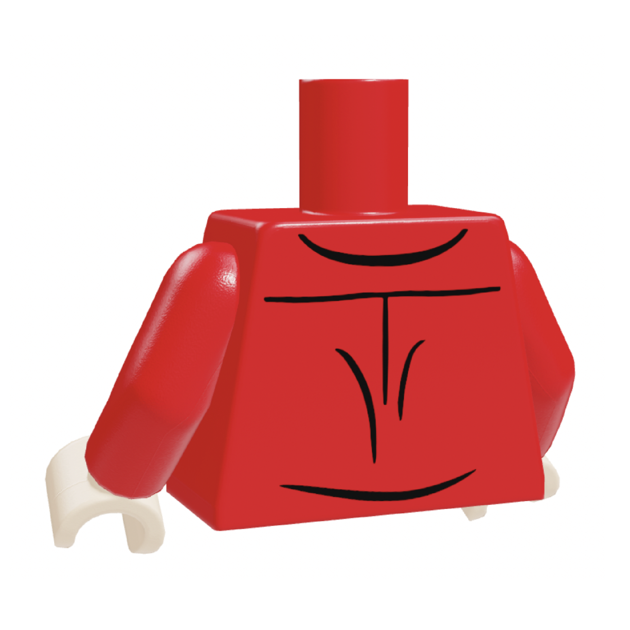 Japanese Pirate Guy Torso Red