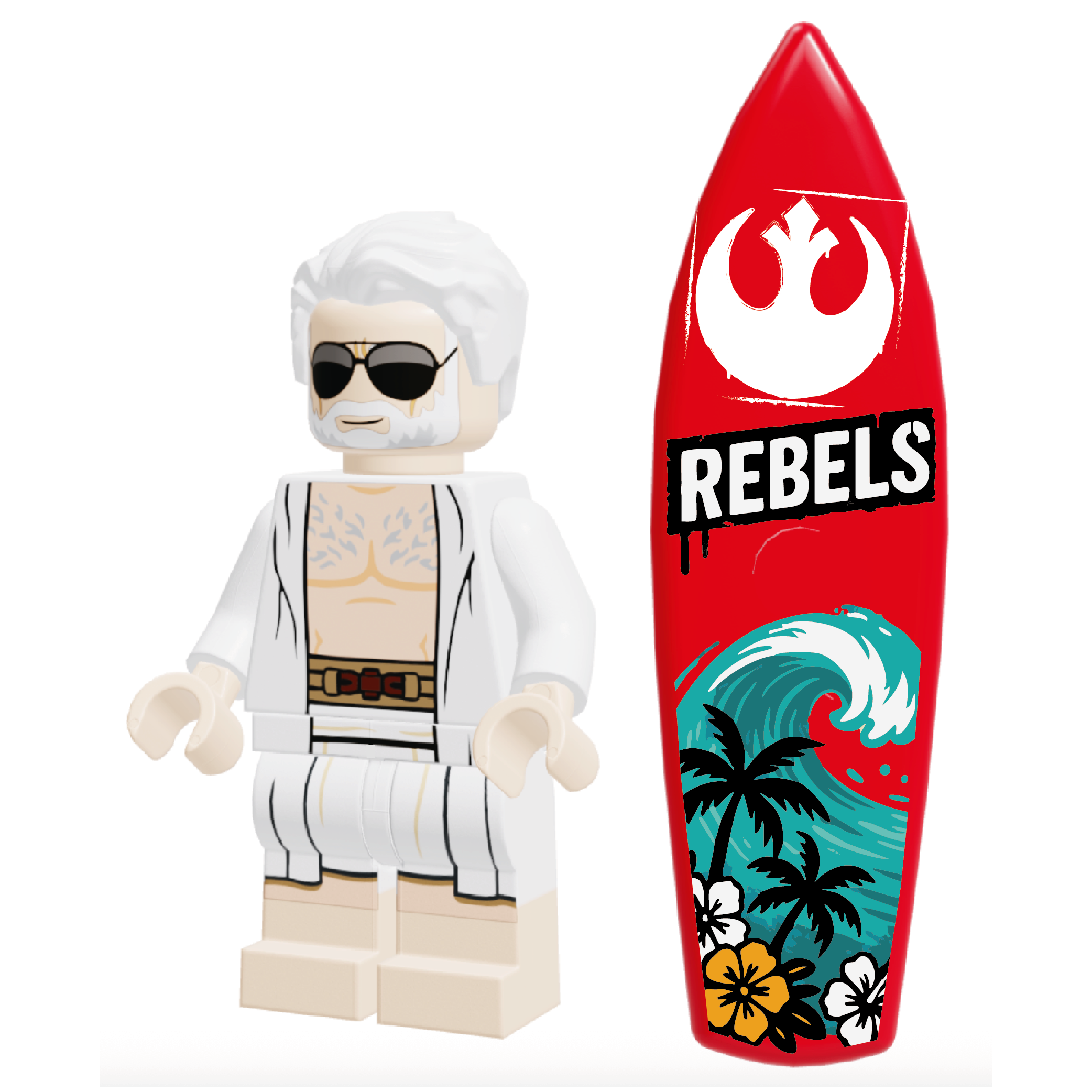 SW Customs Collectible Figure – Surfin’ Van Kenobi (LIMITED EDITION)
