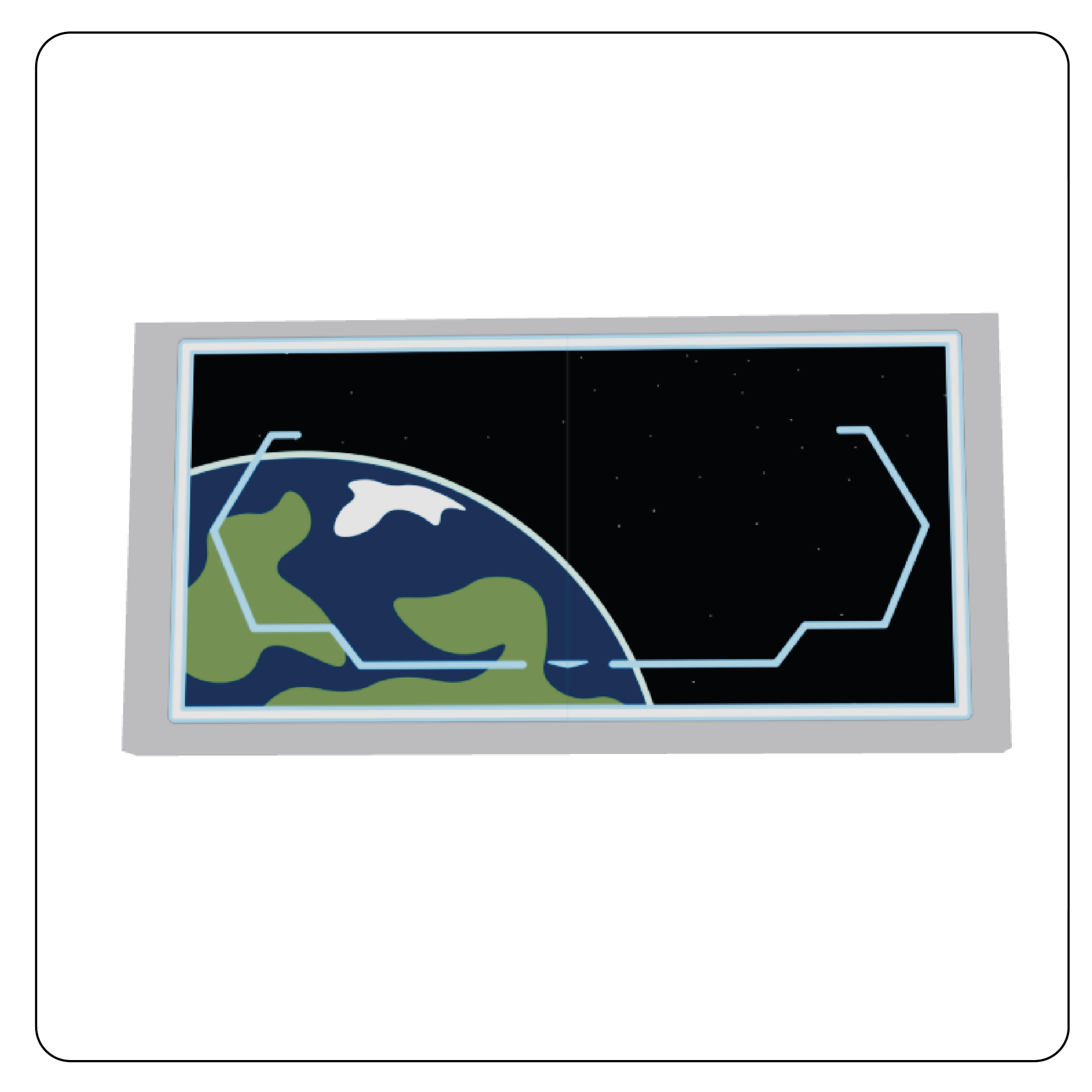 Cosmic Fleet Control Panel 2x4 Design 13