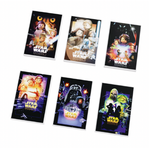 SW Customs Movie Poster Tiles 6-pack