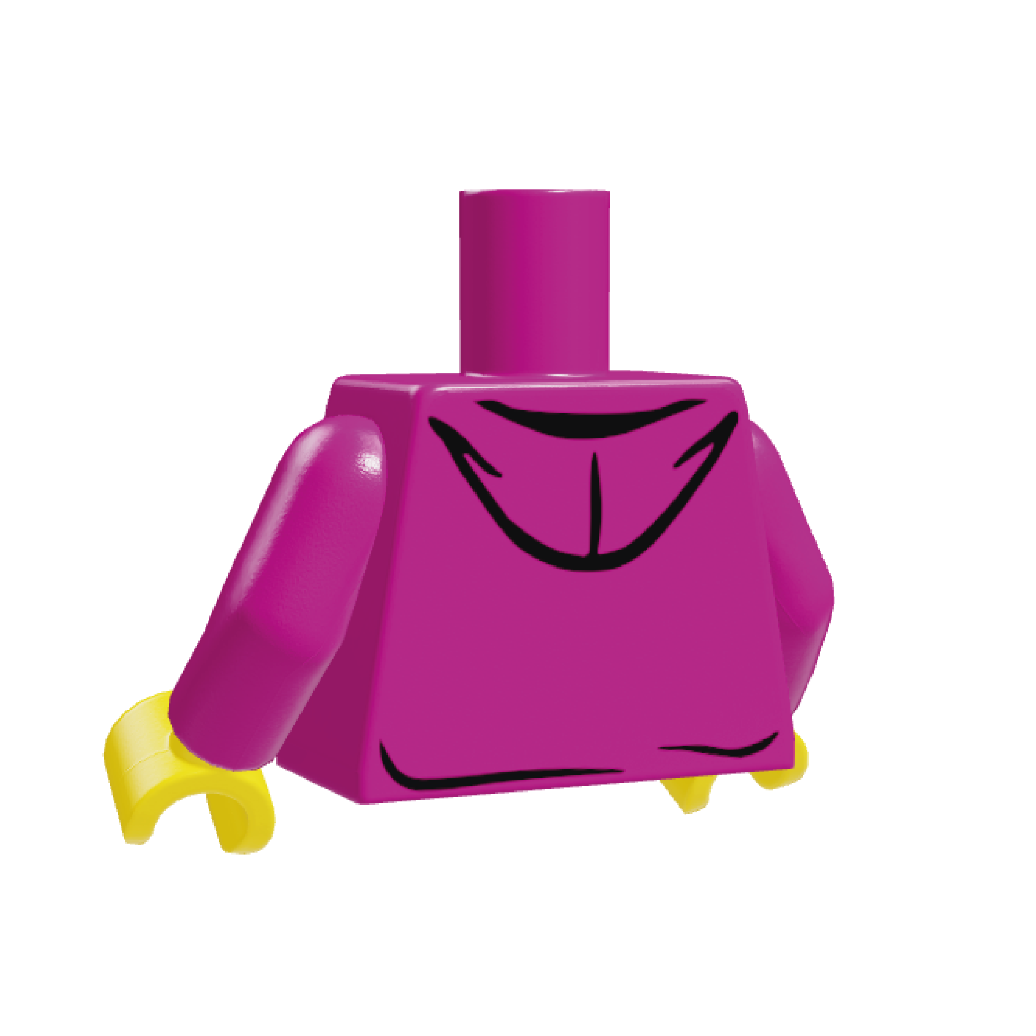 HoB Custom Torso - Skull Logo Hooded Magenta