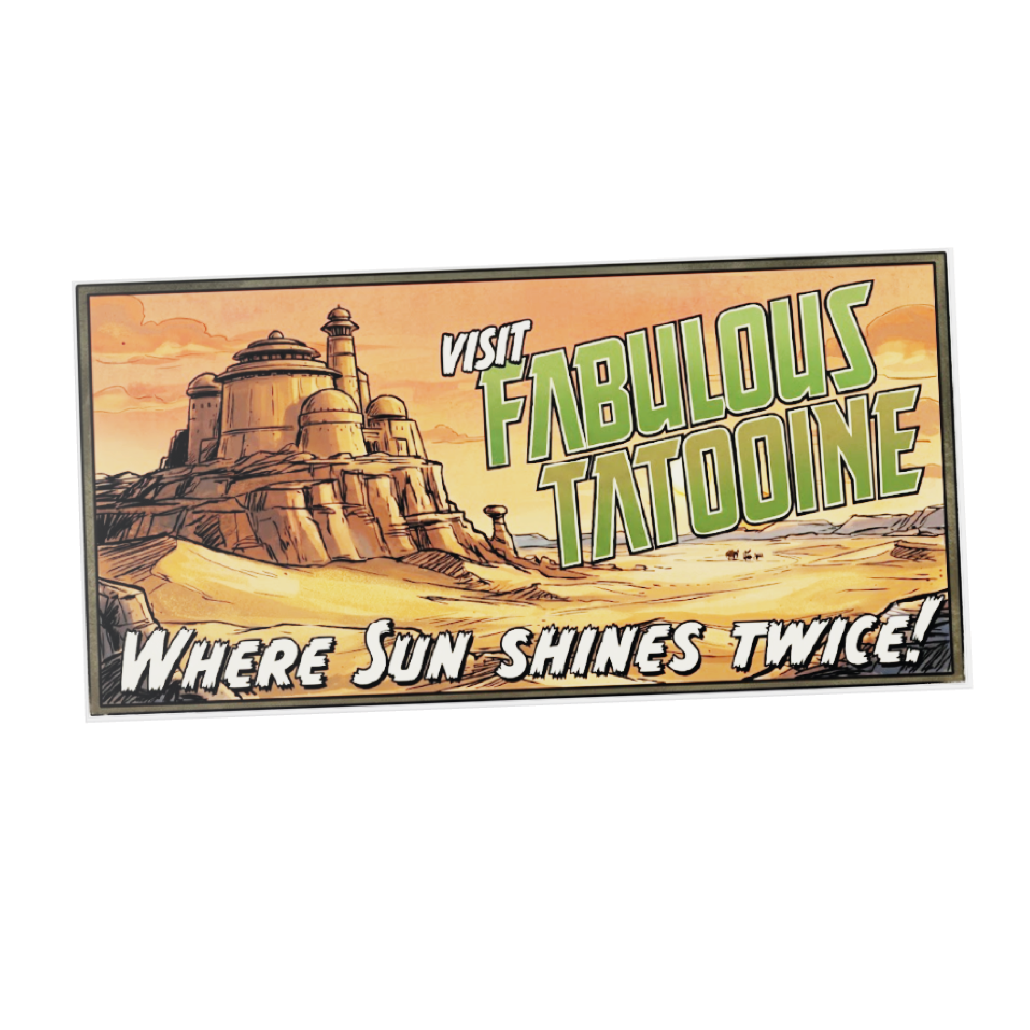 8x16 HoB Custom Tile - Visit Fabulous Tatooine Billboard