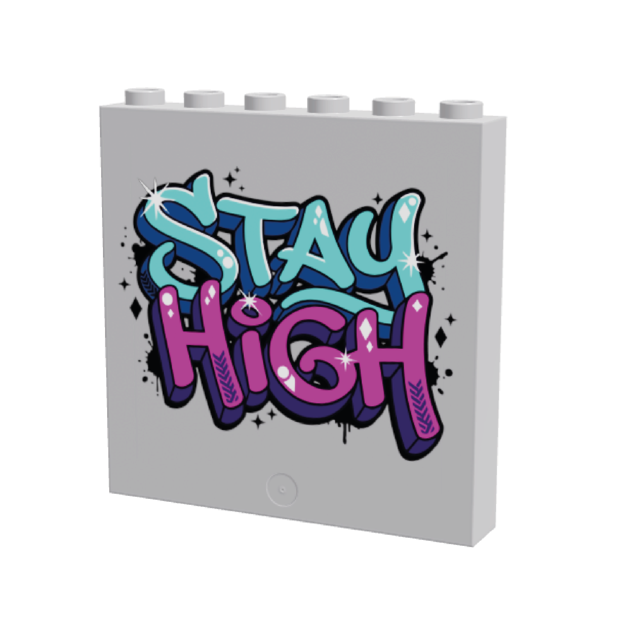 1x6x5 HoB Custom Panel - Wall Art Graffiti Stay High