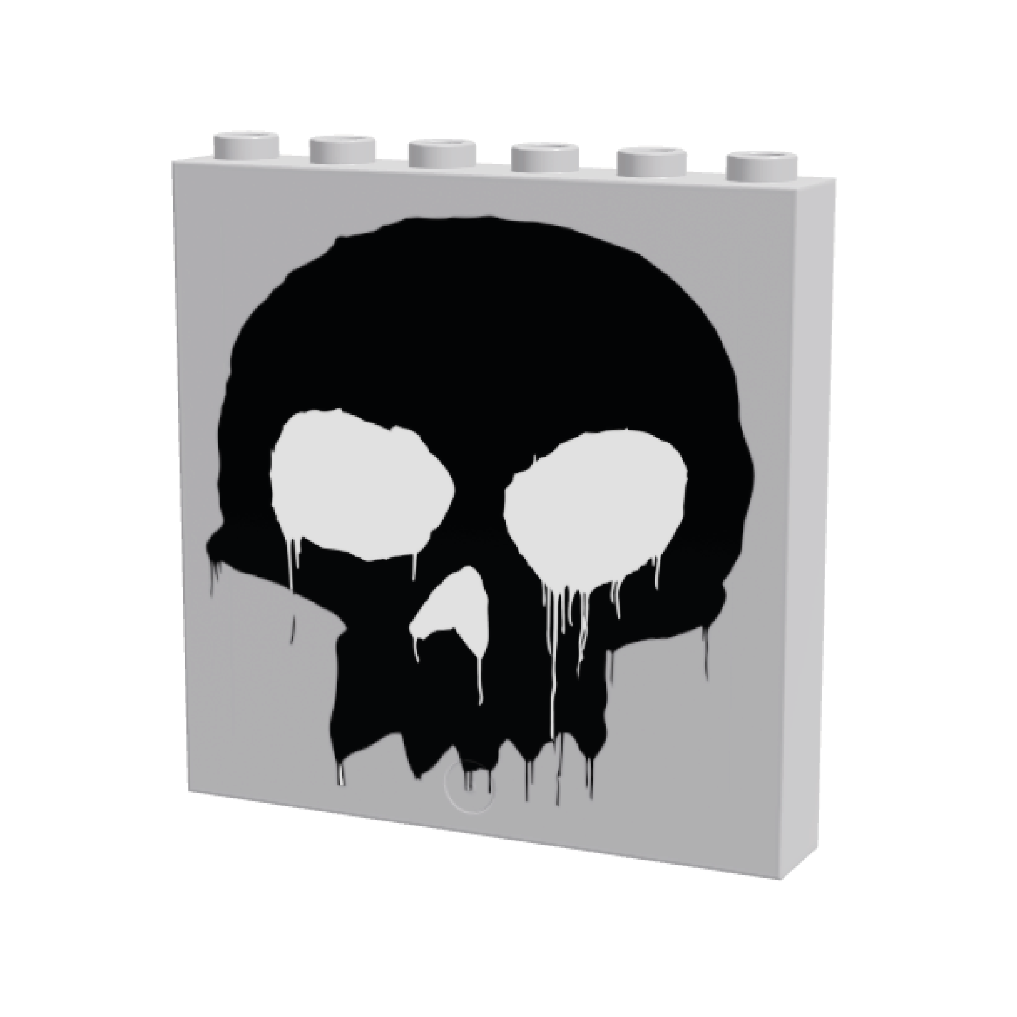 1x6x5 HoB Custom Panel - Wall Art Graffiti Big Skull