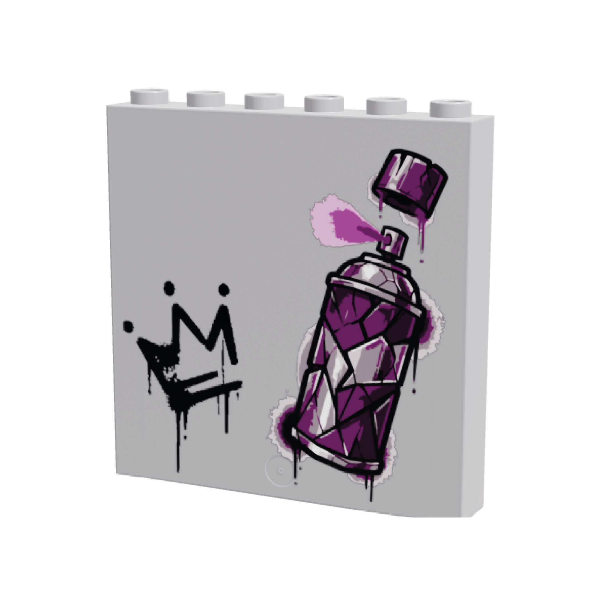 1x6x5 HoB Custom Panel - Wall Art Graffiti Spraycan