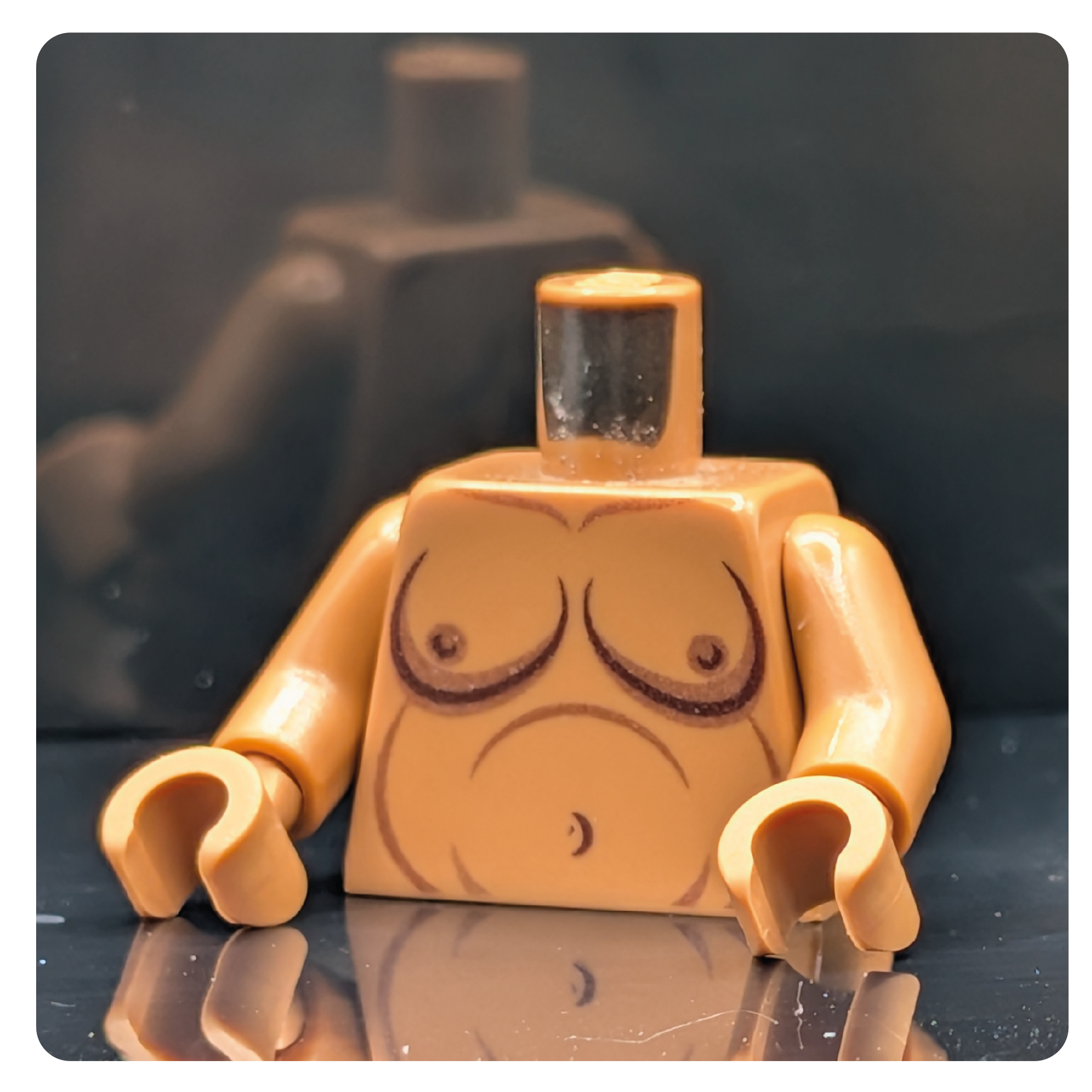HoB Custom Torso - Boobies Chubby Medium Nougat