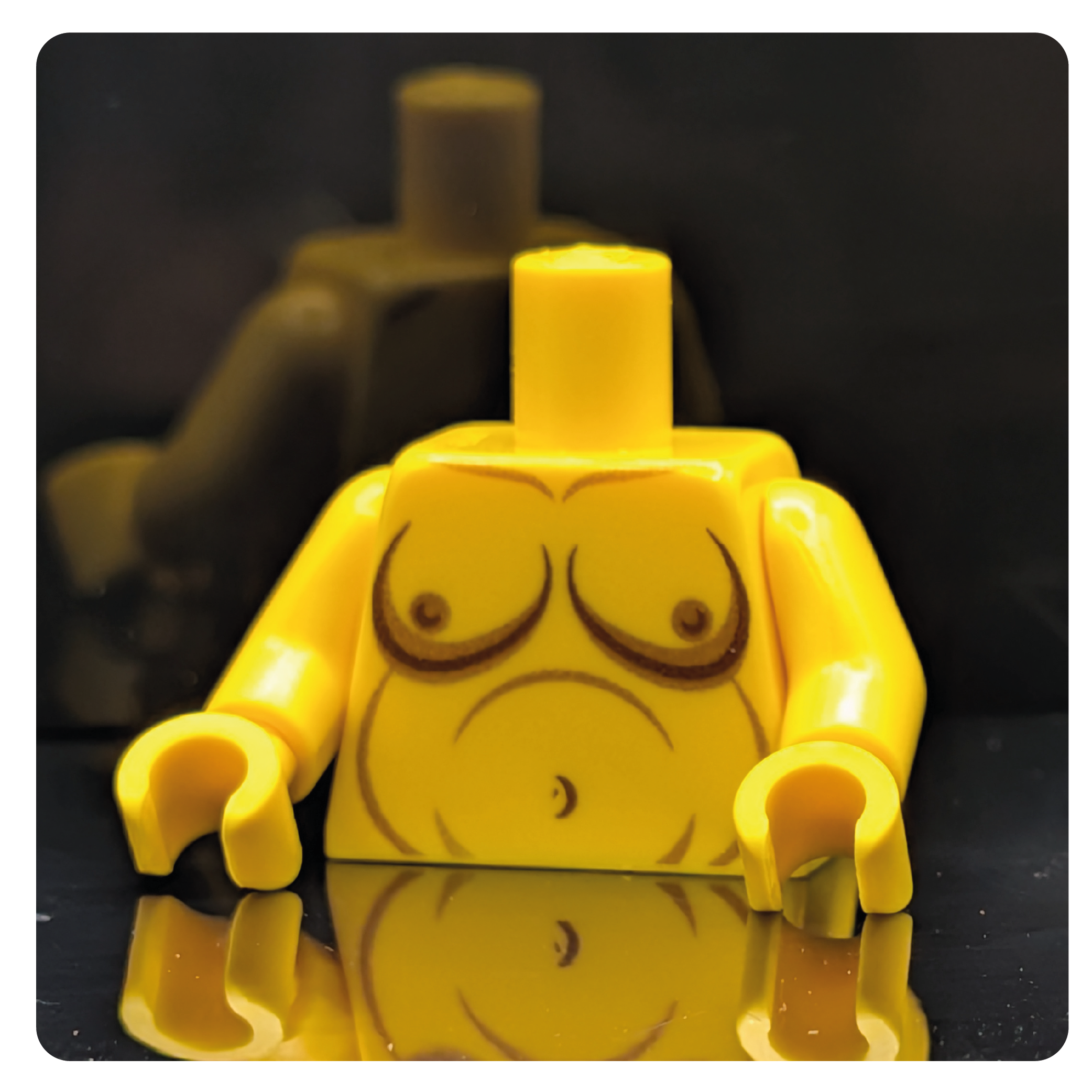 HoB Custom Torso - Boobies Chubby Yellow