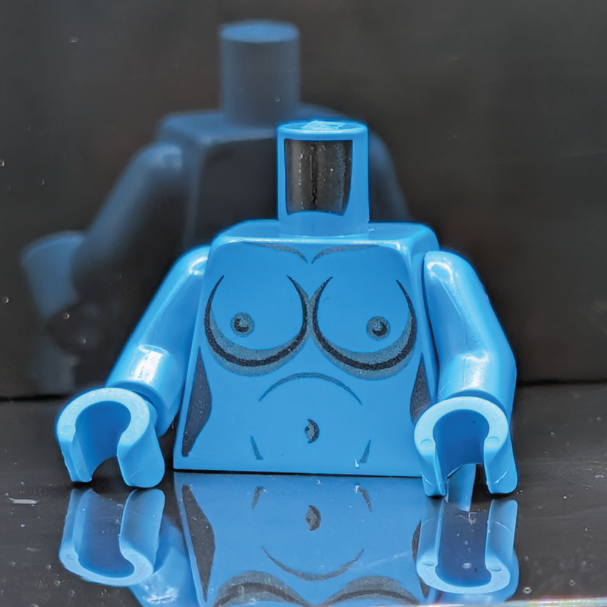 HoB Custom Torso - Boobies XL Twilek Blue