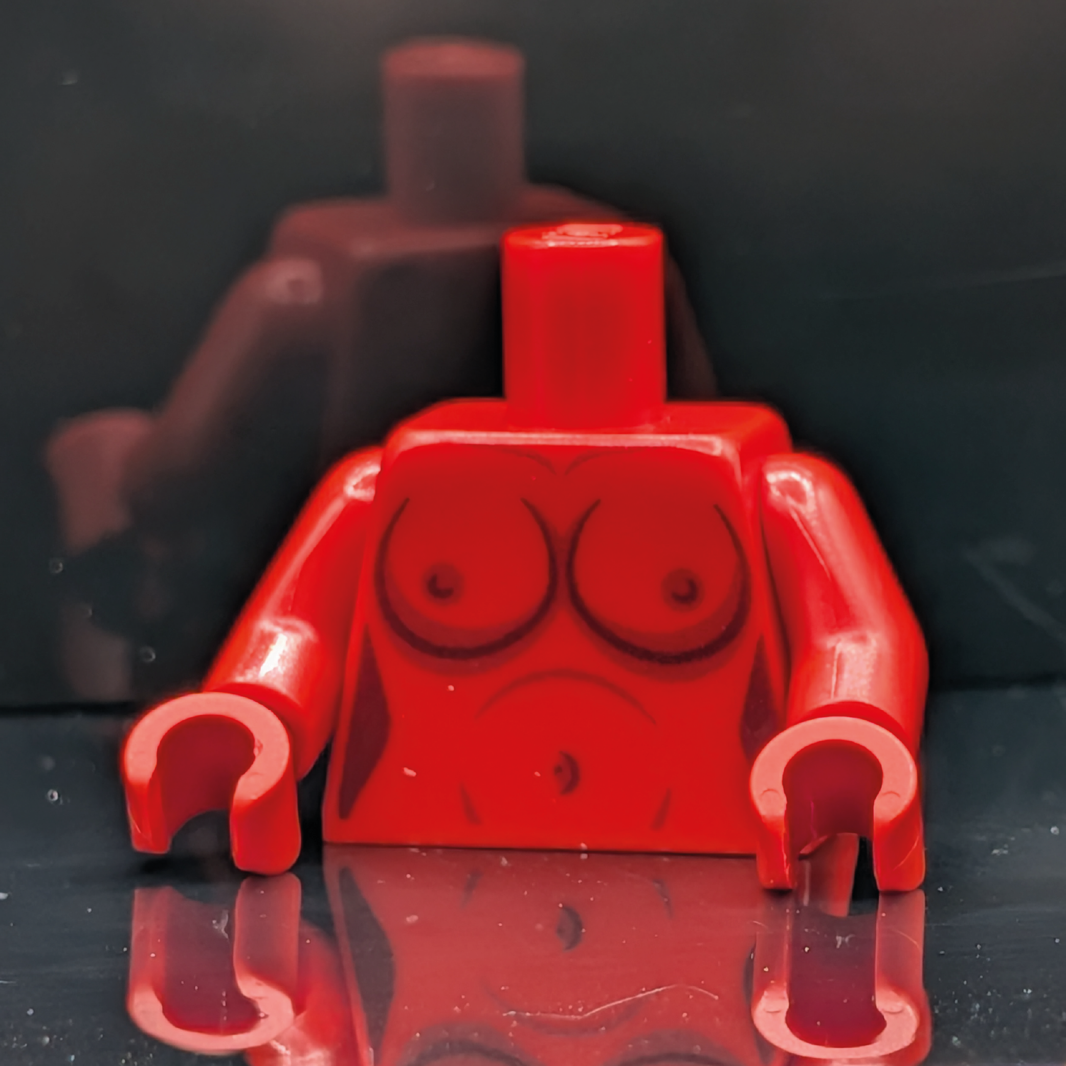 HoB Custom Torso - Boobies XL Sith Red