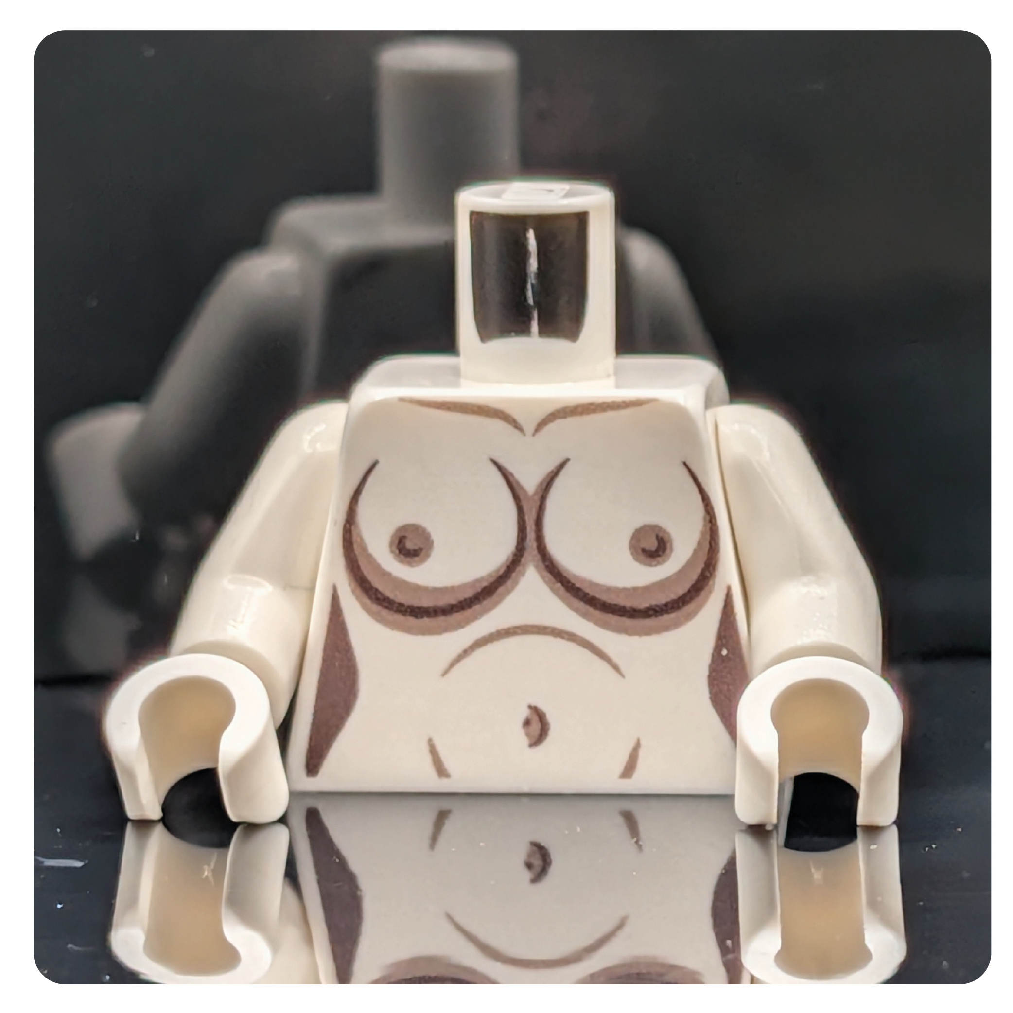HoB Custom Torso - Boobies XL Dathomir White