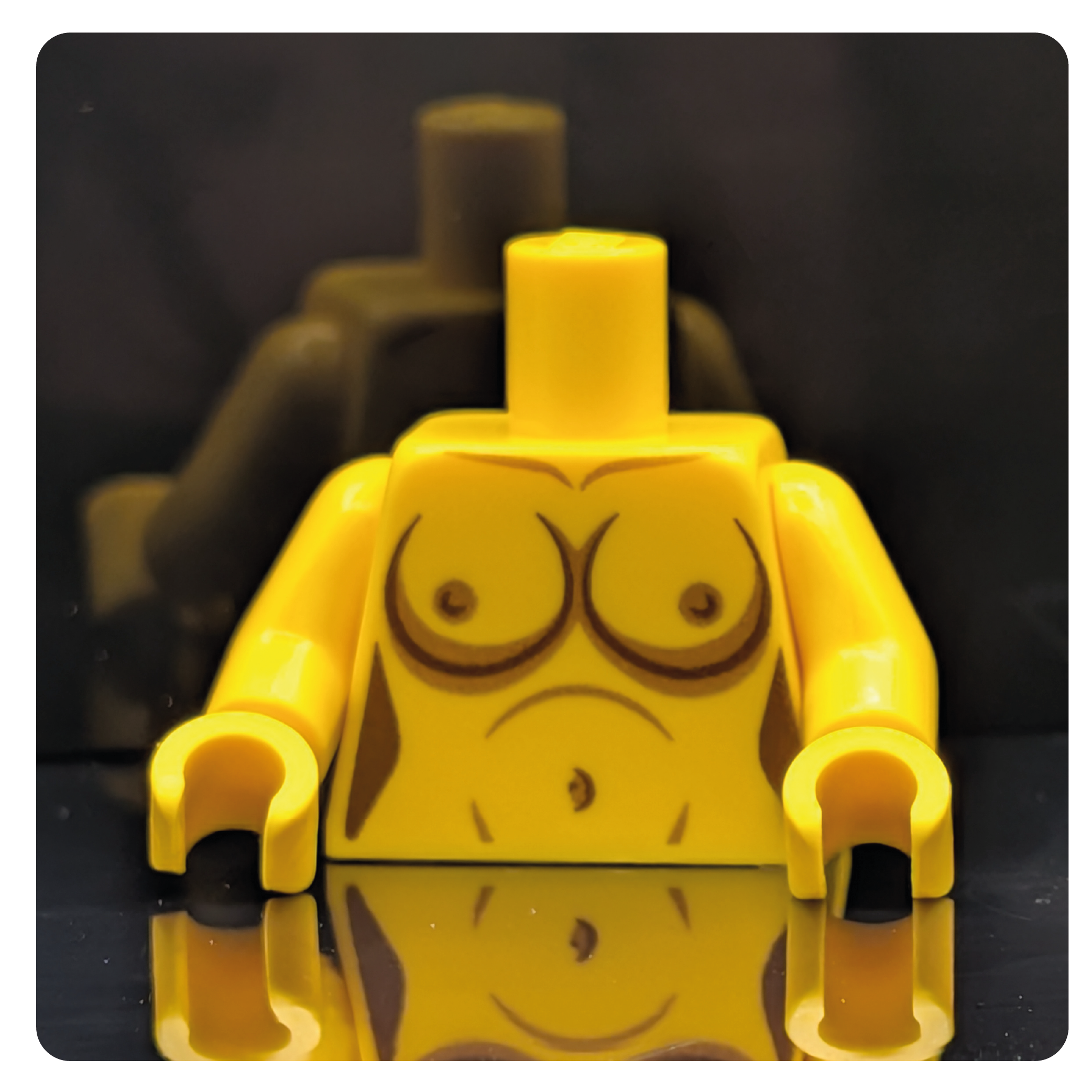 HoB Custom Torso - Boobies XL Yellow