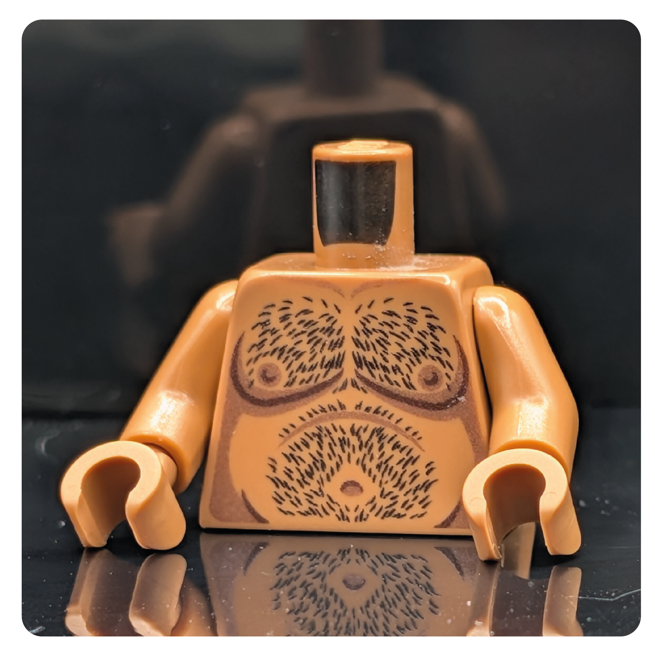HoB Custom Torso - Chubby Hairy Medium Nougat