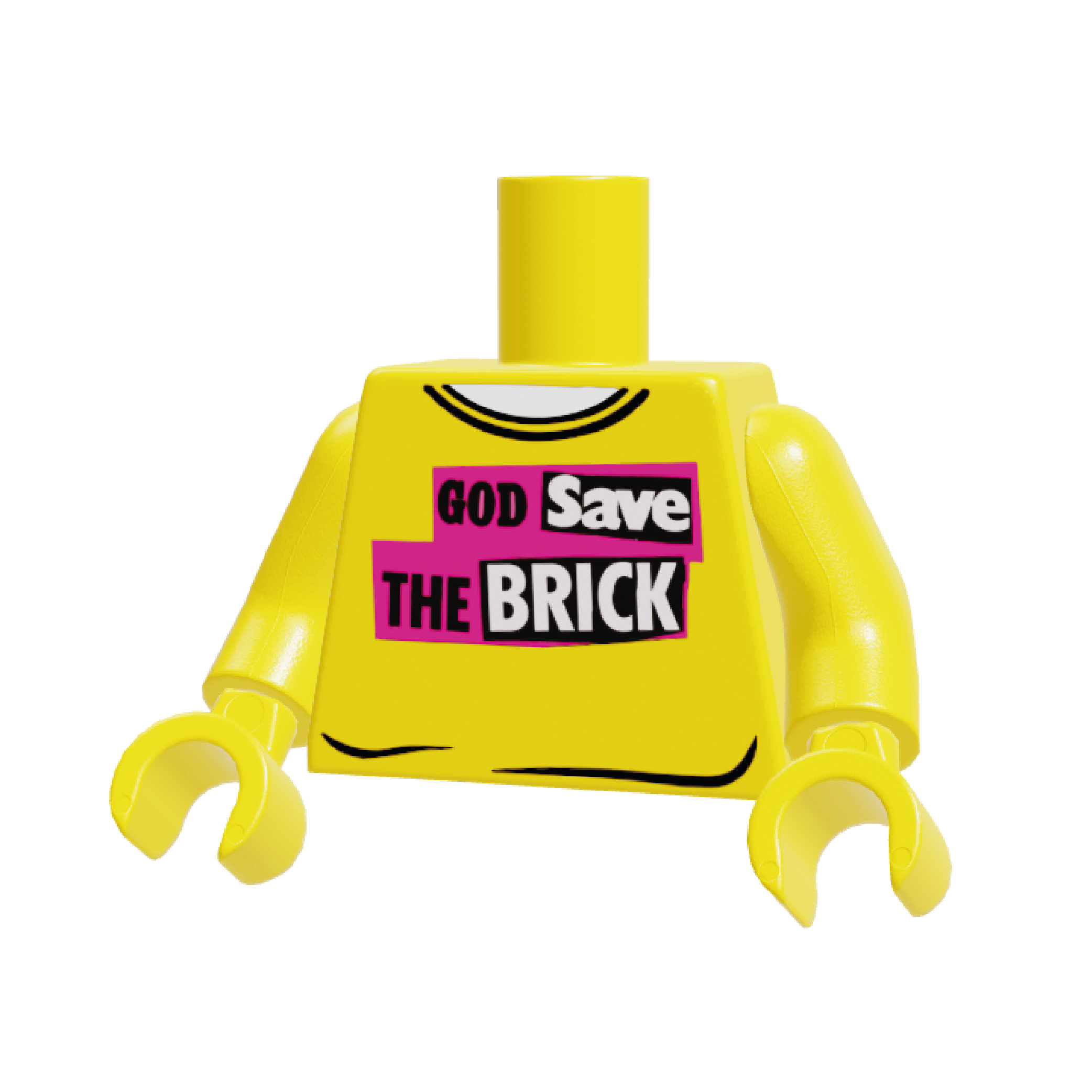 HoB Custom Torso - God save the Brick