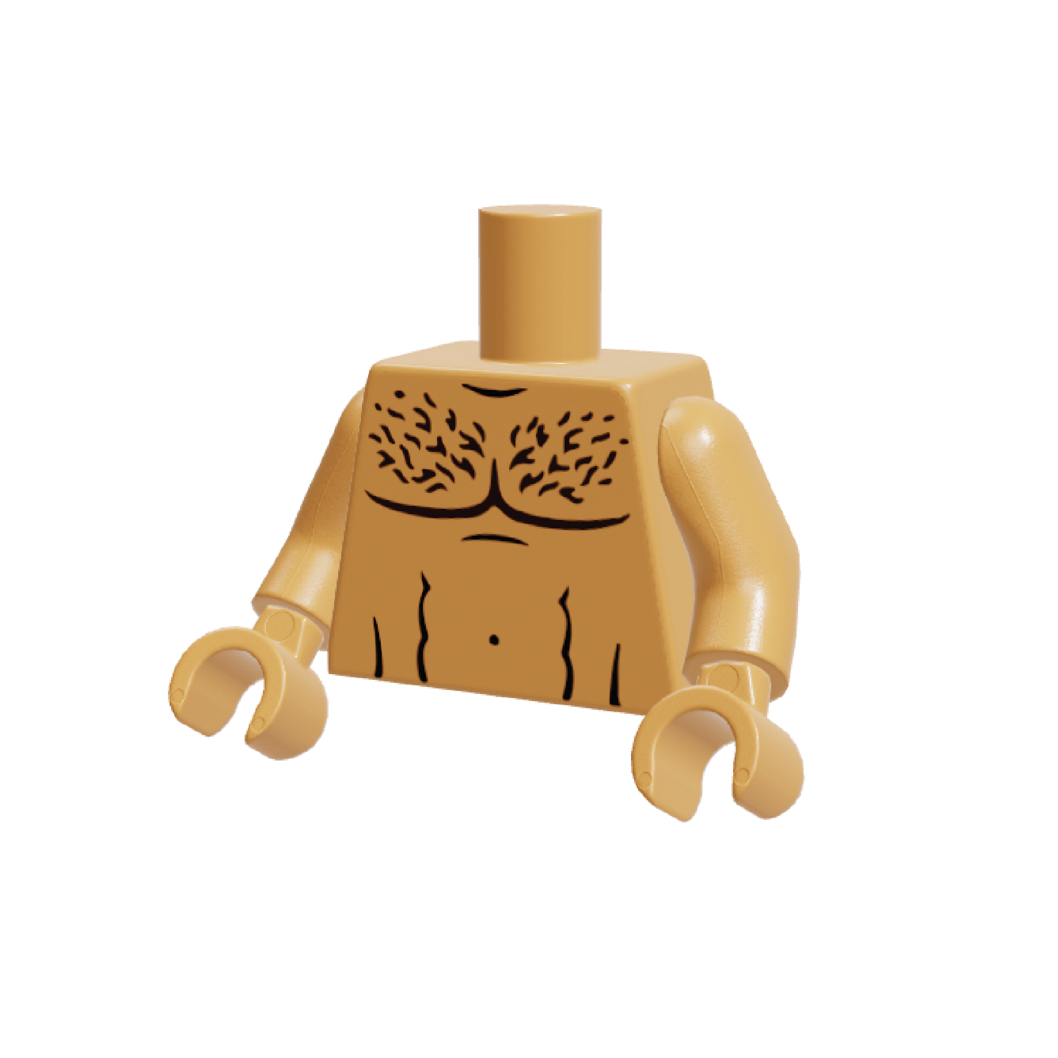 HoB Custom Torso - Hairy Mexican