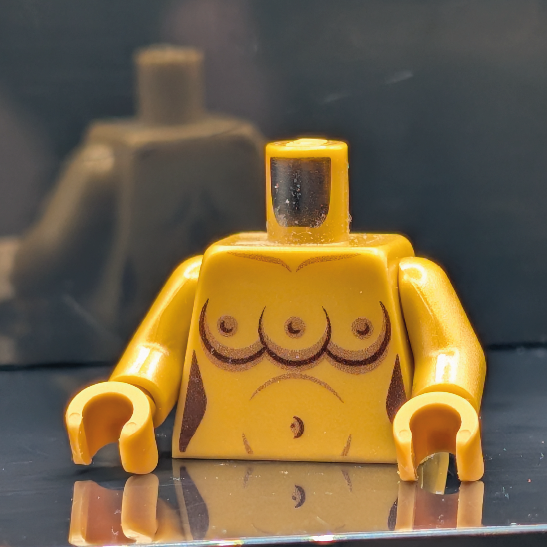 HoB Custom Torso - Triple Boobies Robotic Pearl Gold