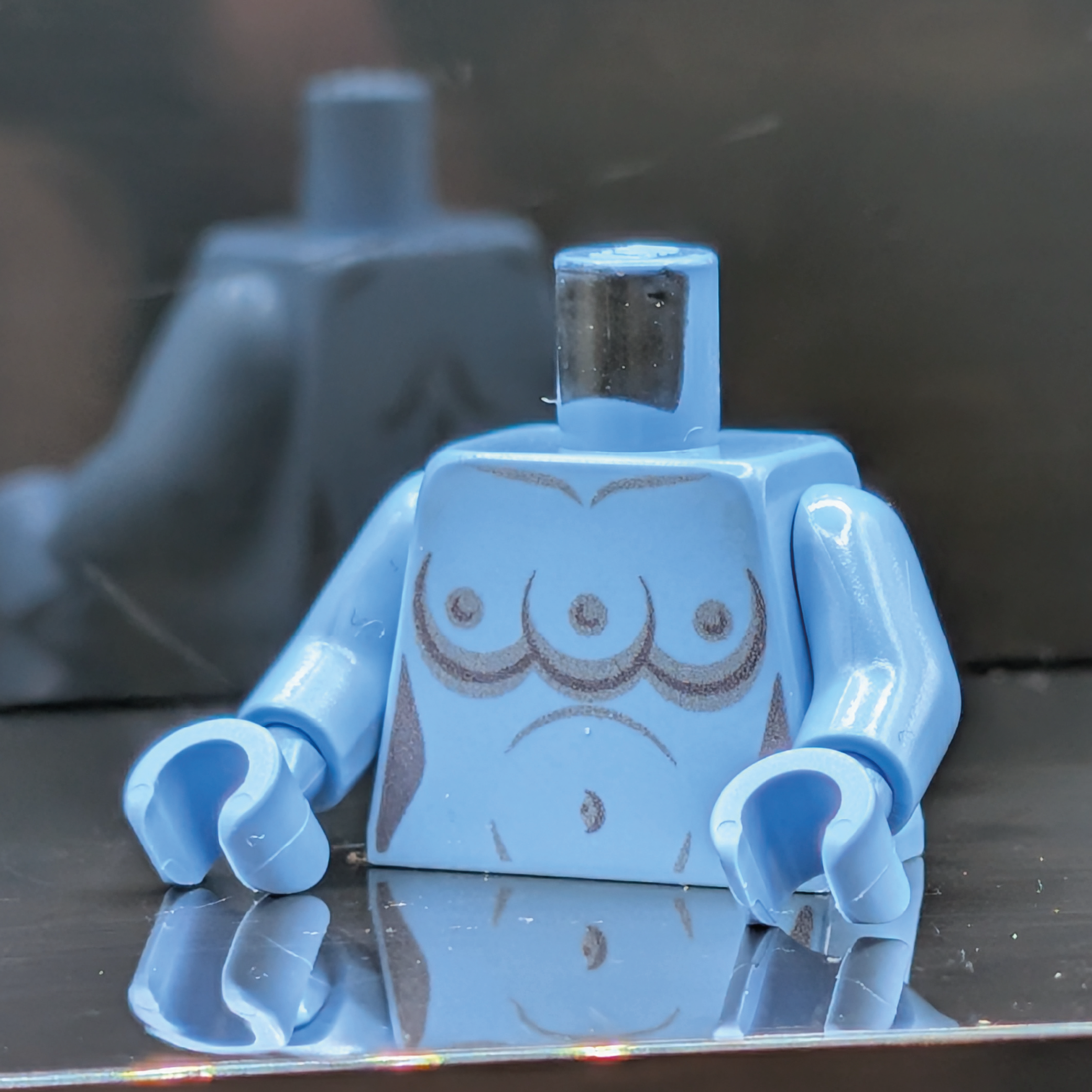 HoB Custom Torso - Triple Boobies Pantoran Medium Blue