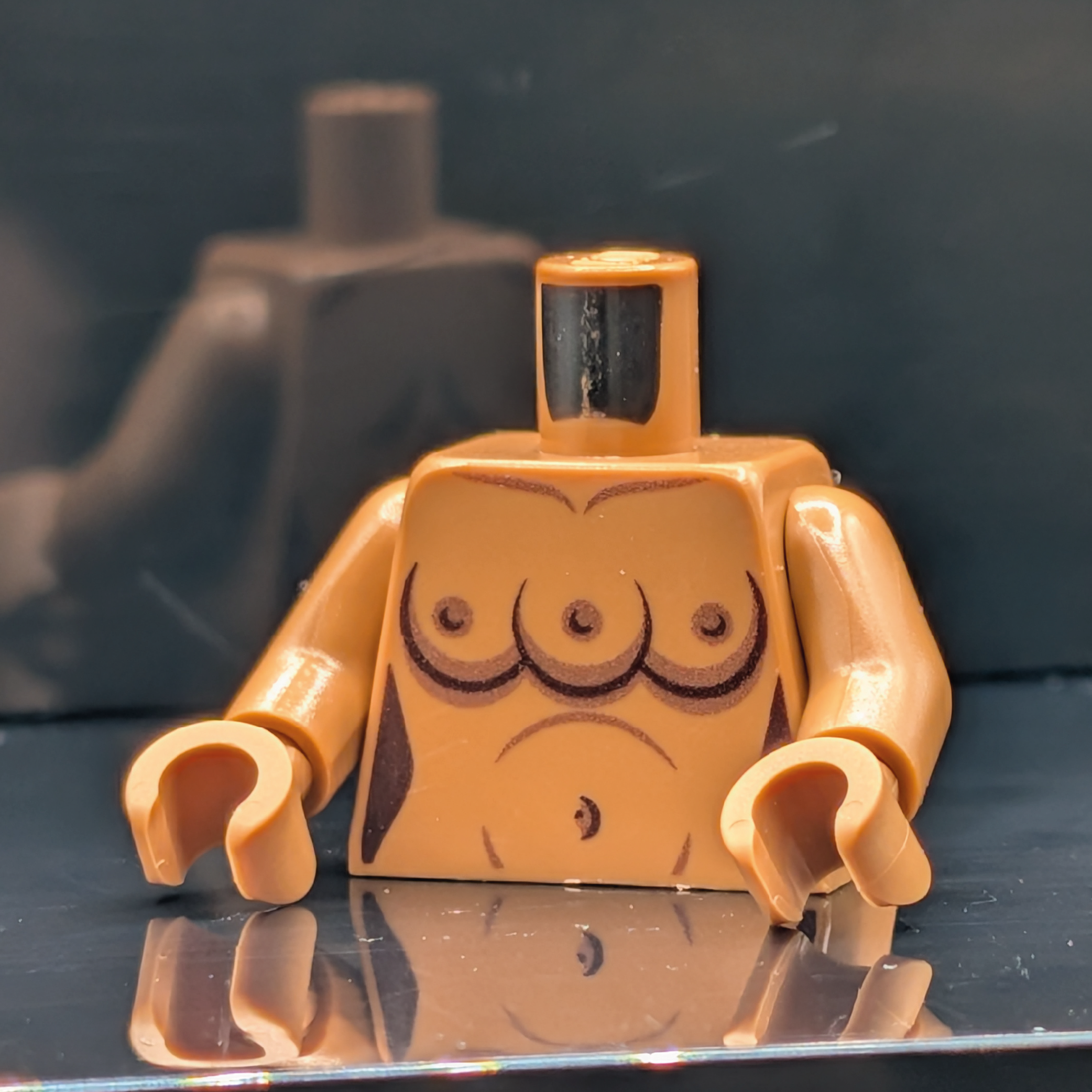 HoB Custom Torso - Triple Boobies Medium Nougat