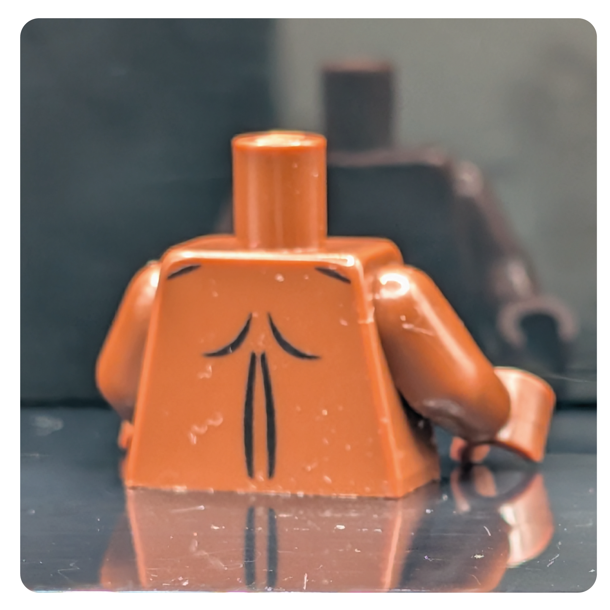 HoB Custom Torso - PECS Athletic Smooth Reddish Brown