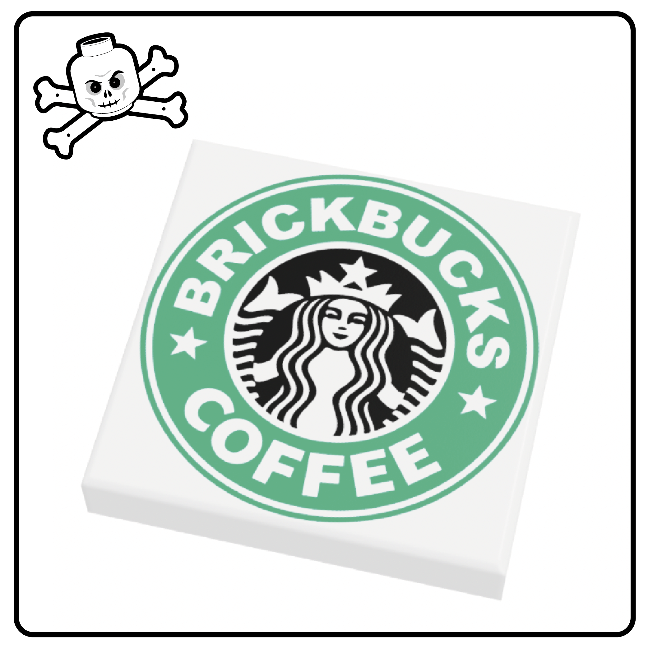 LEGO® 2x2 Tile Brickbucks Coffee