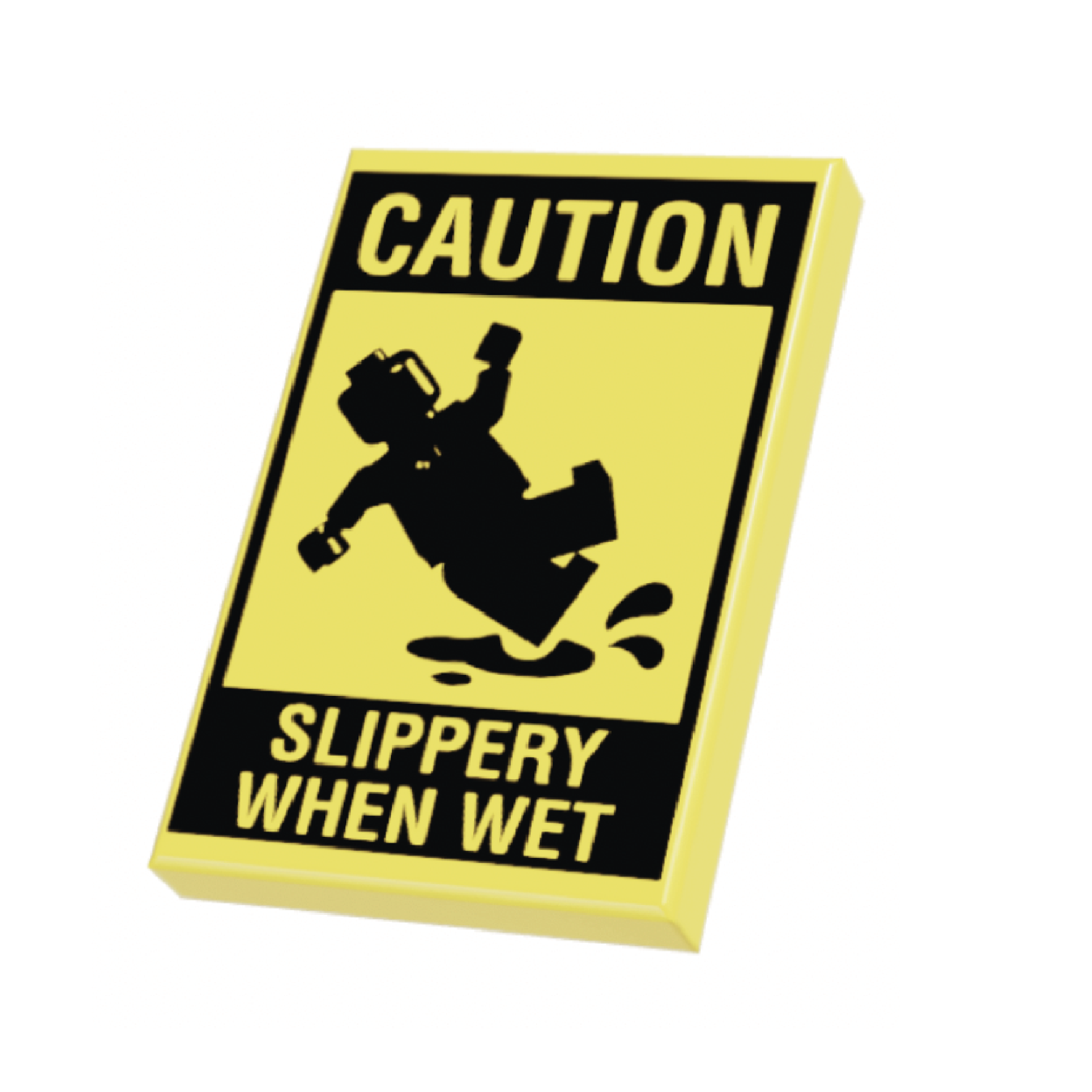 LEGO® 2x3 Tile Slippery when Wet Yellow