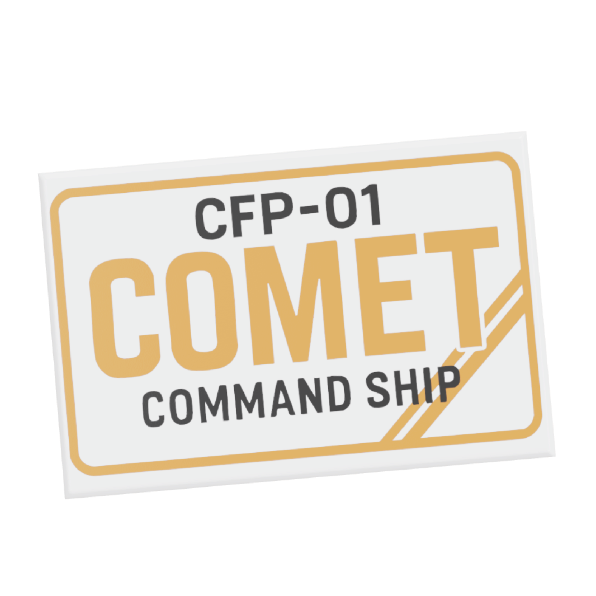 Placa de matrícula Comet de 2x3 azulejos