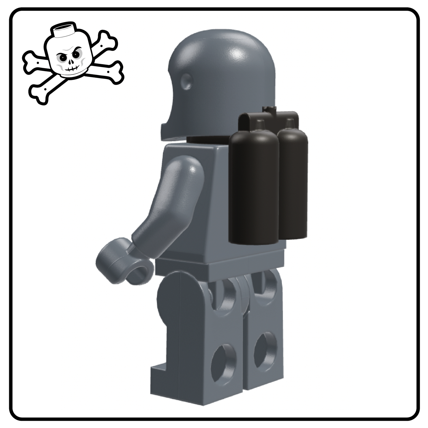 Minifigura LEGO® Classic Espacio Gris Piedra Oscura