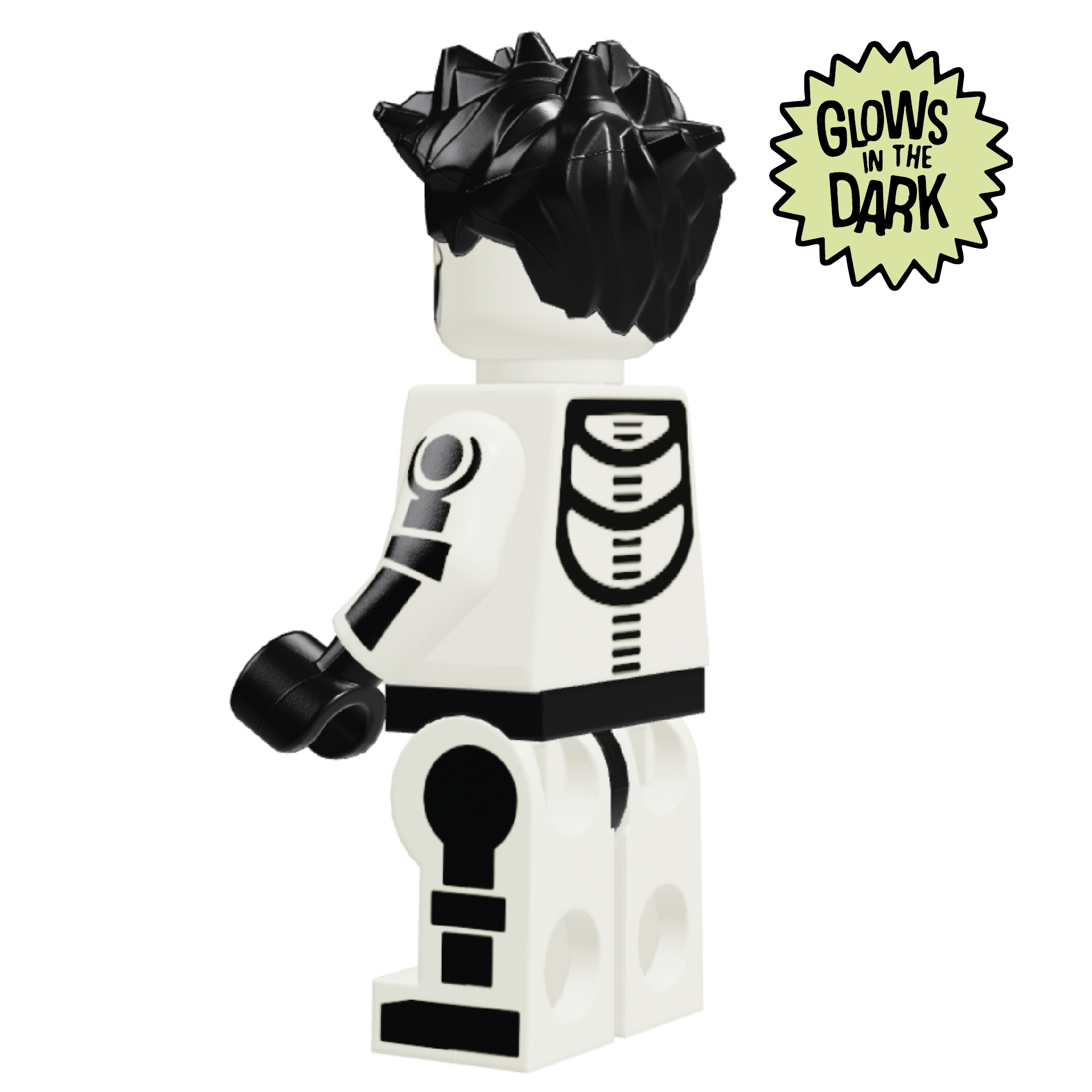 Glow in the Dark Skeleton Boy Minifigure