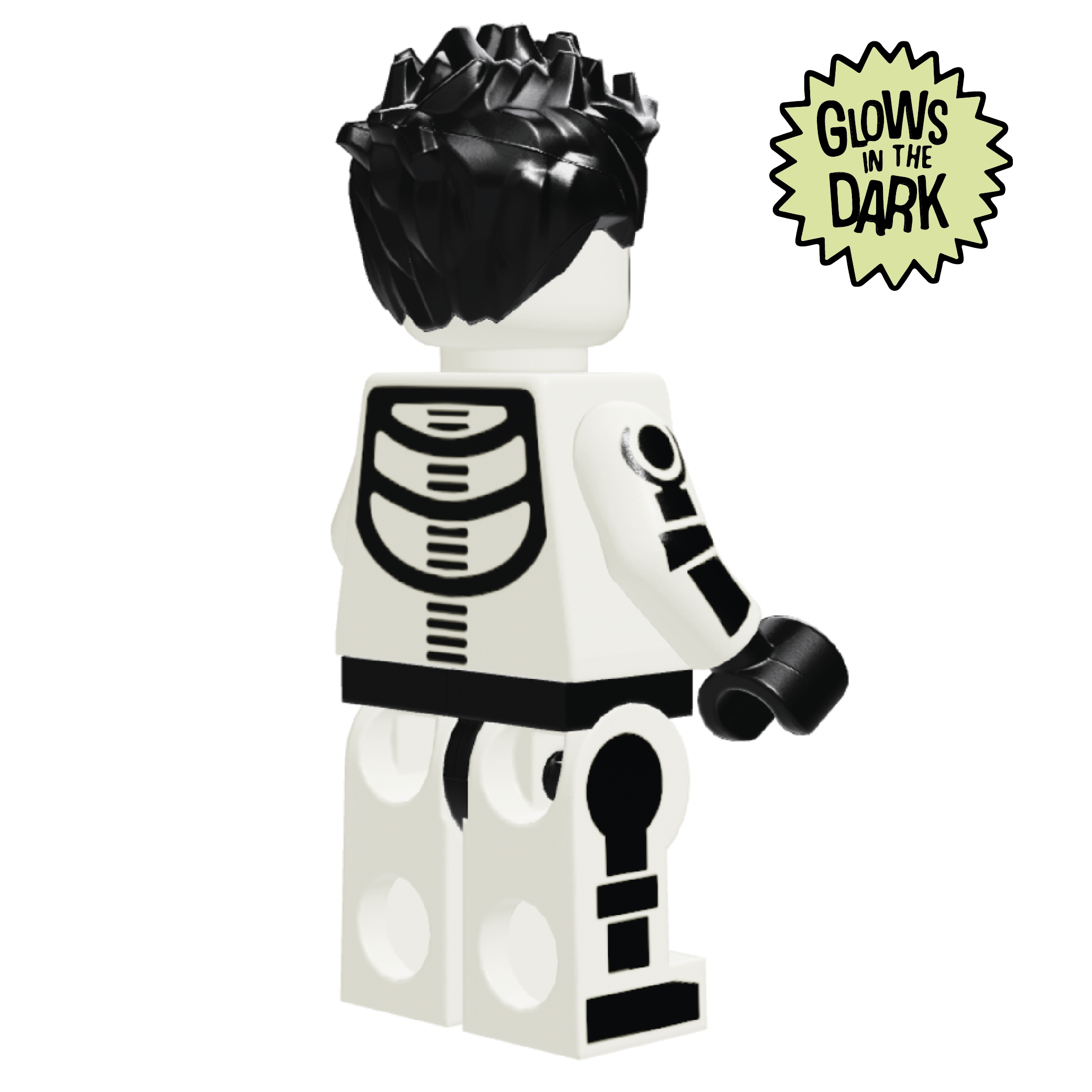 Glow in the Dark Skeleton Boy Minifigure