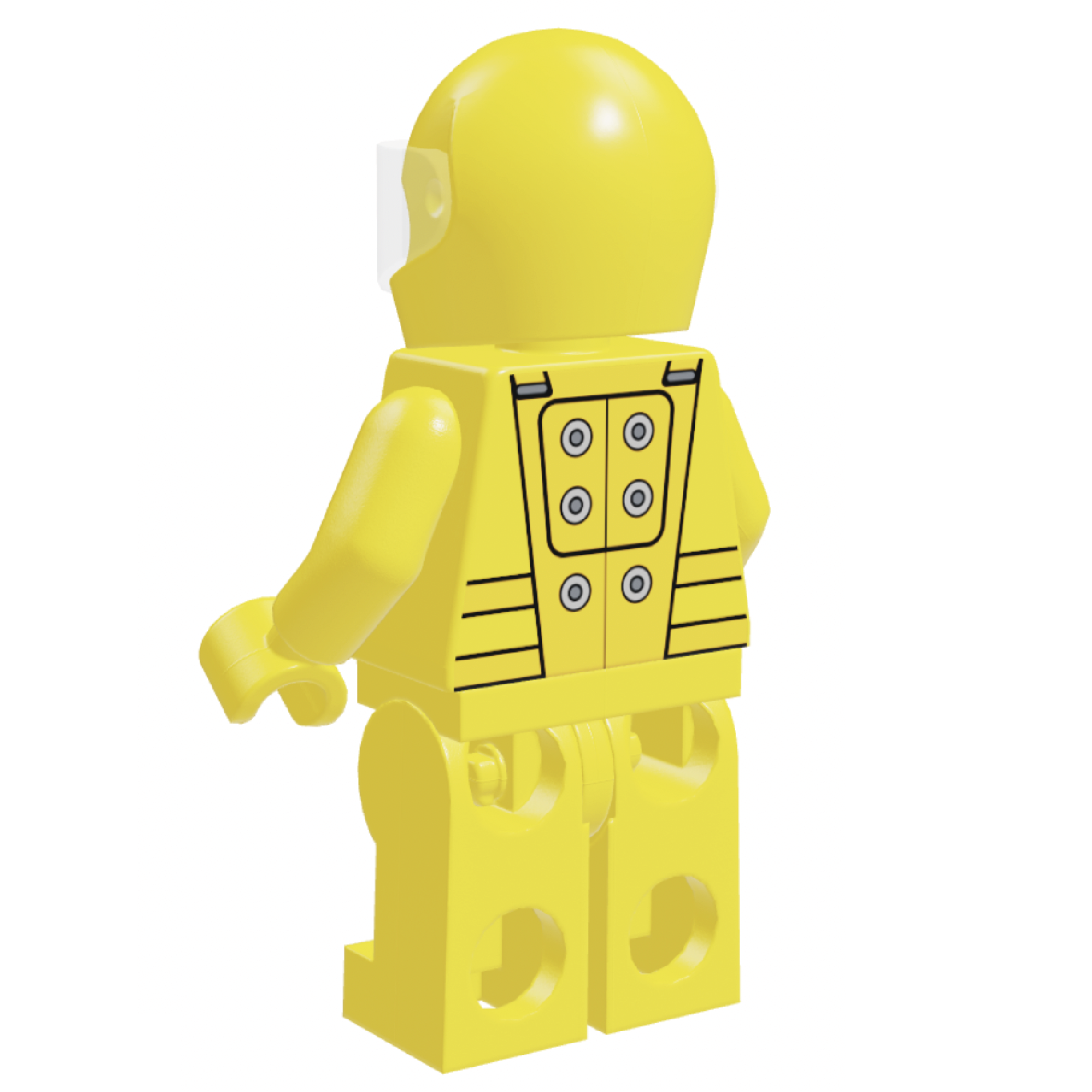 Traje espacial GotG cuerpo amarillo de Brickotar