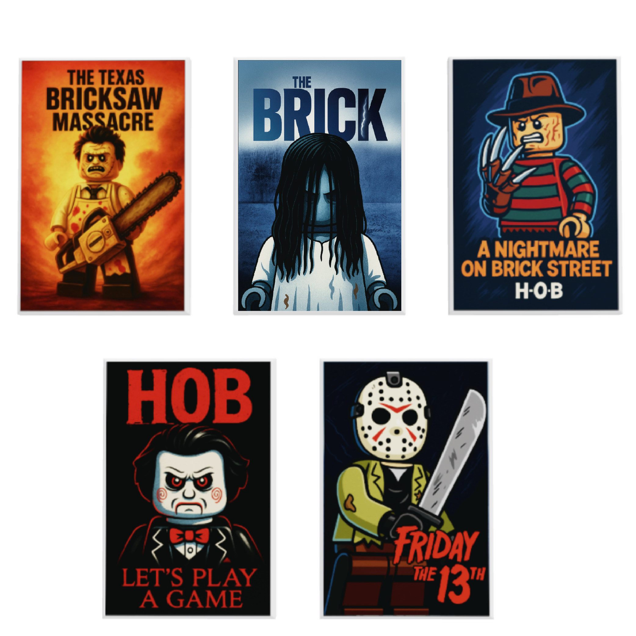 Halloween Poster Set - 5-pack